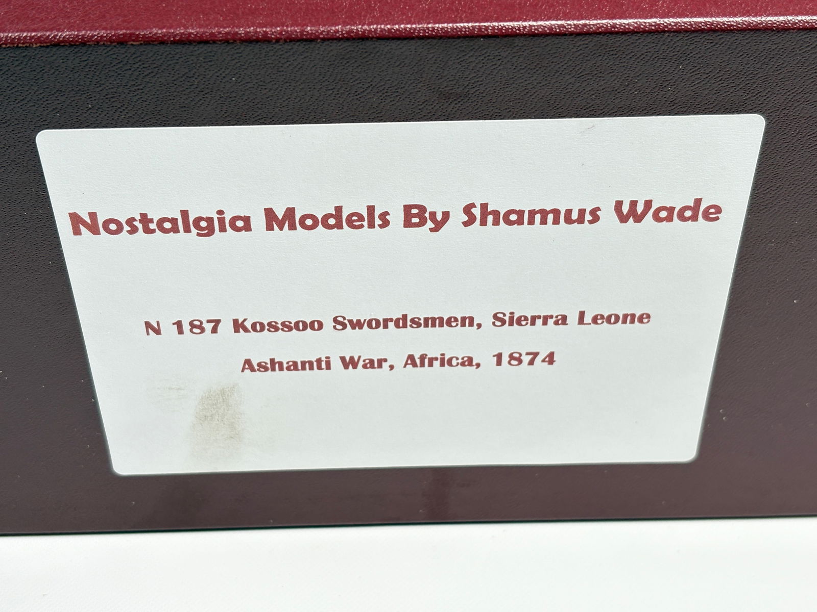 NOSTALGIA TOY SOLDIER KOSSOO SWORDSMAN ASHANTI WAR (1 of 5)