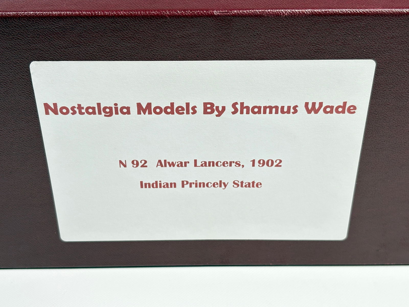 NOSTALGIA TOY SOLDIER ALWAR LANCERS PRINCELY STATE (1 of 5)