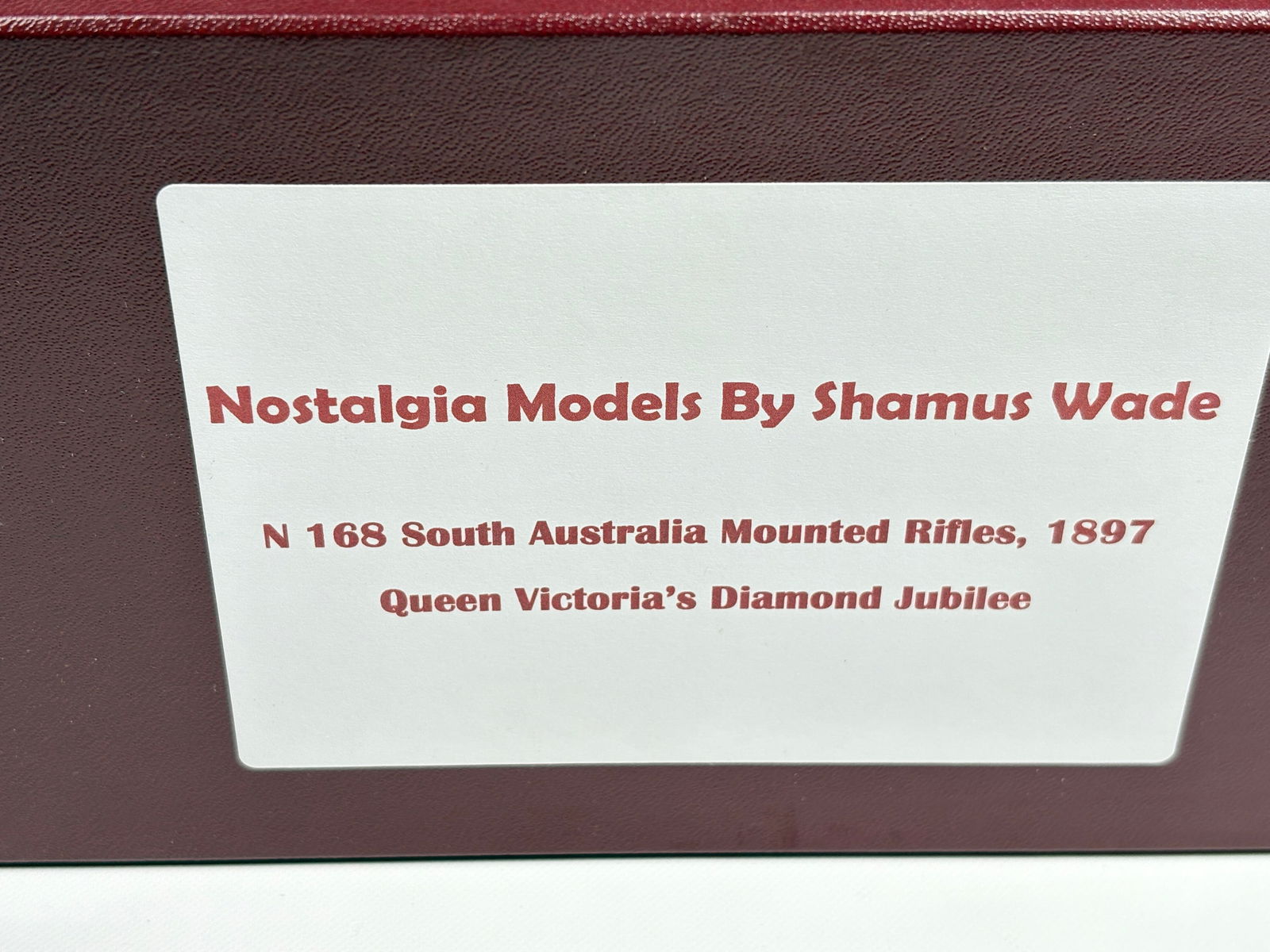 NOSTALGIA TOY SOLDIER QUEEN JUBILEE AUSTRALIA RIFLES: REMAINS IN VERY GOOD CLEAN CONDITION. BOX SHOWING SOME TYPICAL STORAGE WEAR.