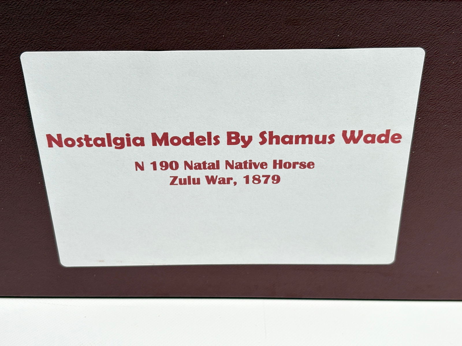 NOSTALGIA TOY SOLDIER NATAL NATIVE HORSE ZULU WAR (1 of 4)