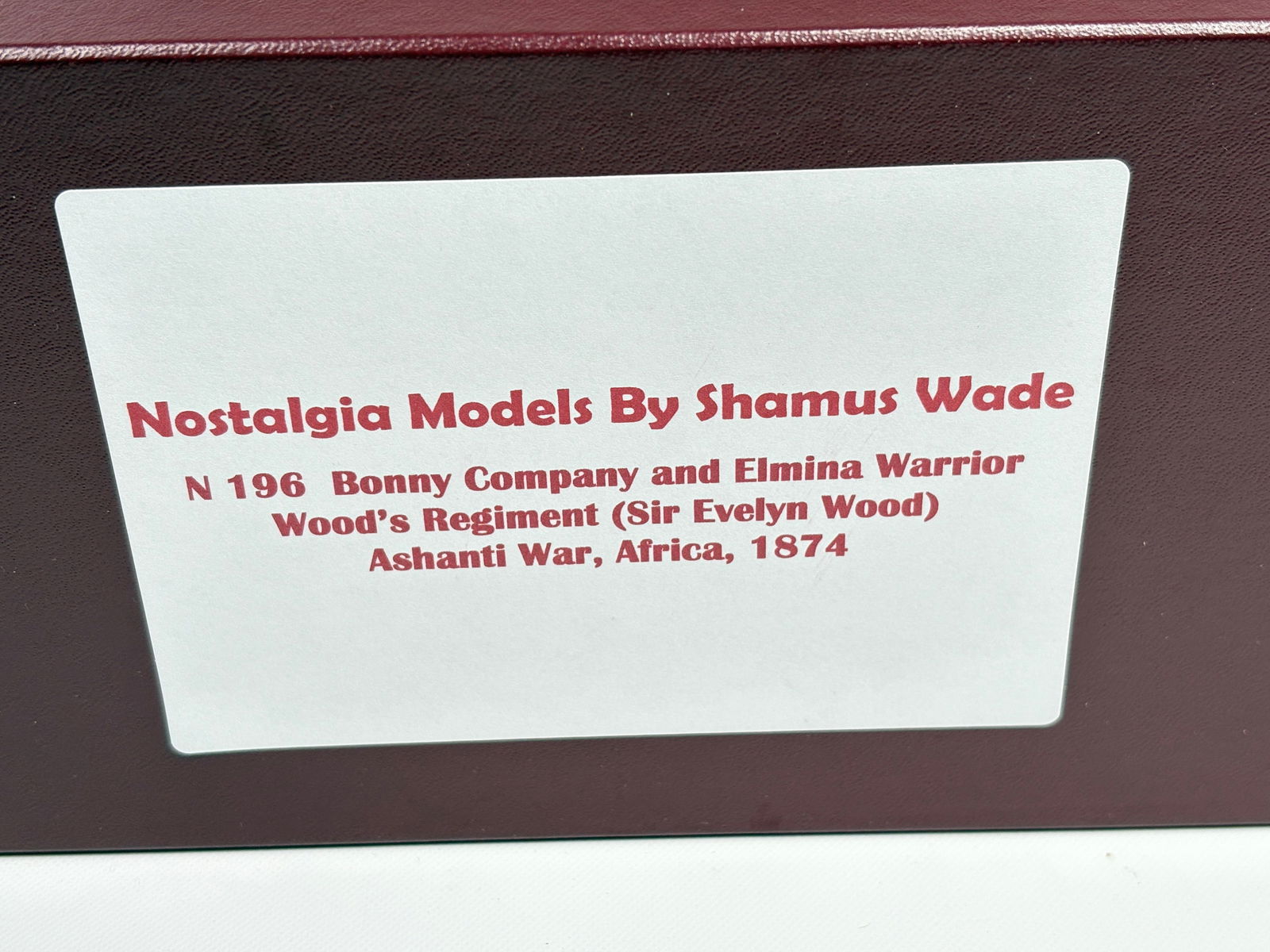 NOSTALGIA TOY SOLDIER BONNY CO ELMINA WARRIOR: REMAINS IN VERY GOOD CLEAN CONDITION. BOX SHOWING SOME TYPICAL STORAGE WEAR.