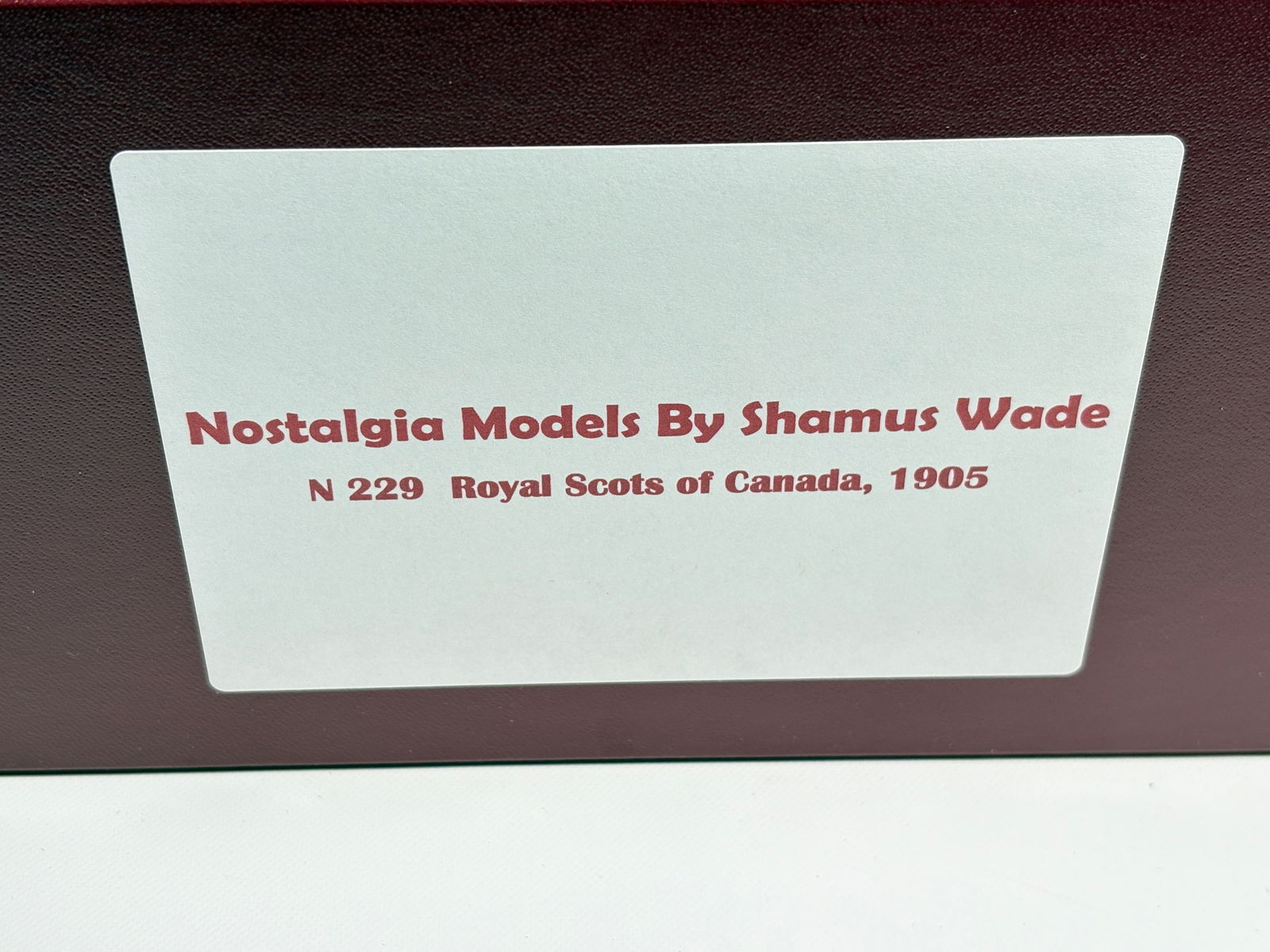 NOSTALGIA TOY SOLDIER ROYAL SCOTS OF CANADA, 1905 (1 of 5)