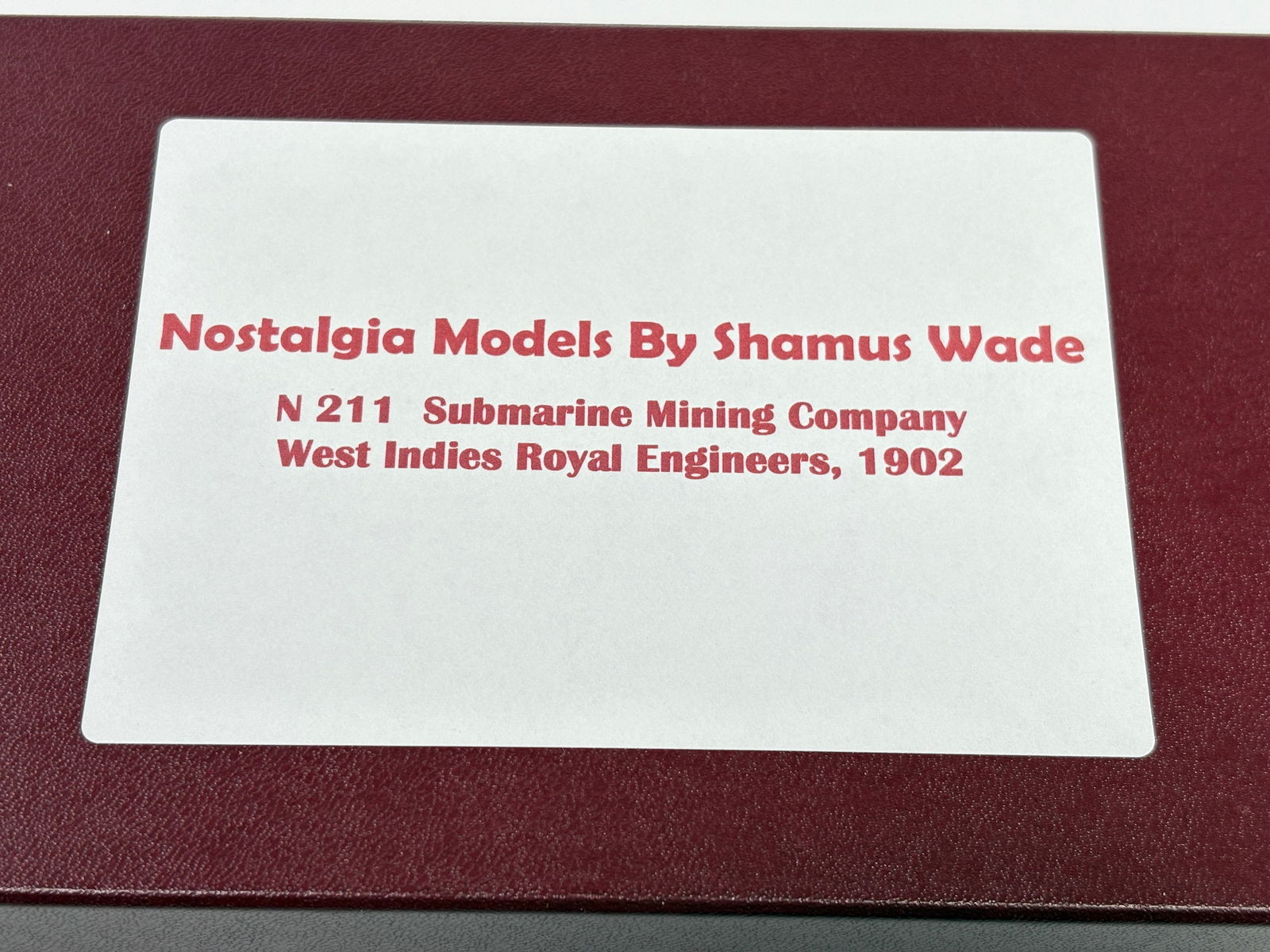 NOSTALGIA TOY SOLDIER SUBMARINE MINING CO.: REMAINS IN VERY GOOD CLEAN CONDITION. BOX SHOWING SOME TYPICAL STORAGE WEAR.