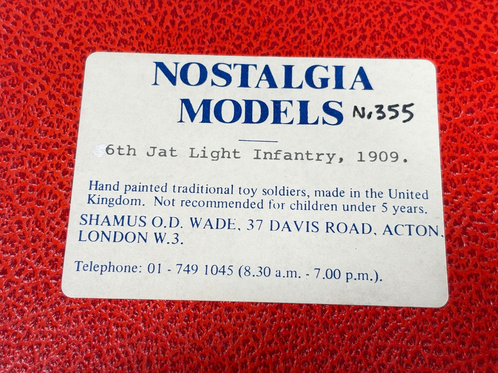 NOSTALGIA TOY SOLDIER 6TH JAT LIGHT INFANTRY (1 of 5)