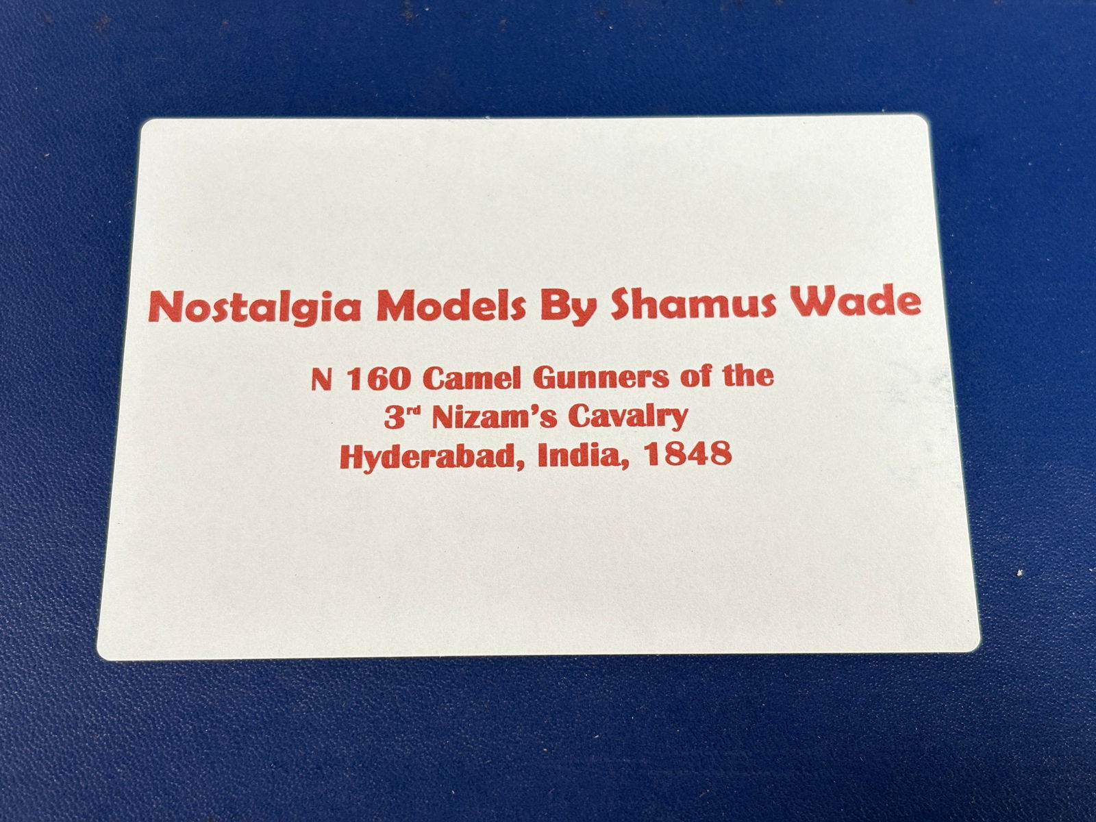 NOSTALGIA TOY SOLDIER 160 CAMEL GUNNERS: REMAINS IN VERY GOOD CLEAN CONDITION. BOX SHOWING SOME TYPICAL STORAGE WEAR.
