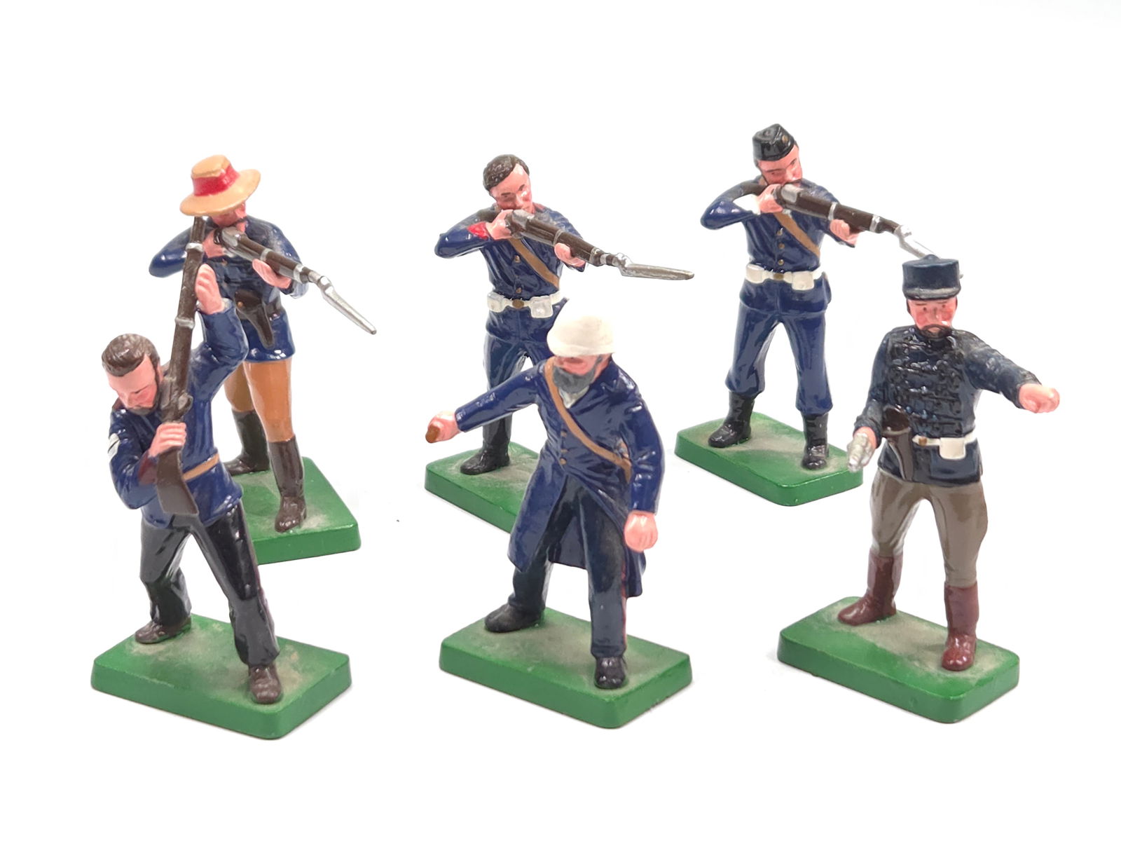 6) TROPHY MINIATURES LEAD SOLDIERS (1 of 5)