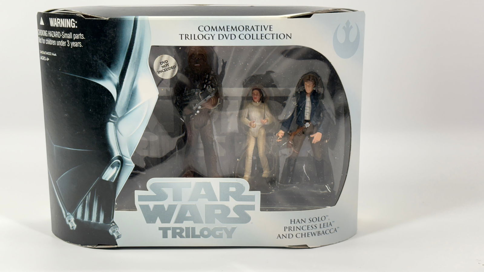 STAR WARS TRILOGY COMMEMORATIVE DVD SET W/ FIGURES NIB (1 of 3)