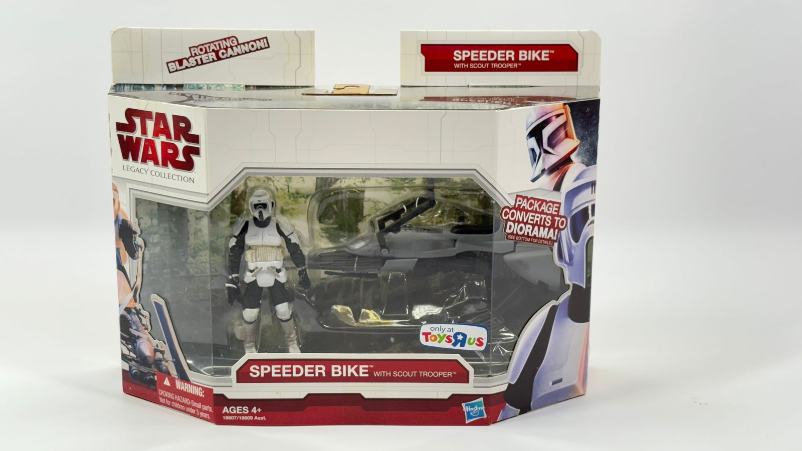 STAR WARS LEGACY COLLECTION SPEEDER BIKE W/ TROOPER (1 of 3)