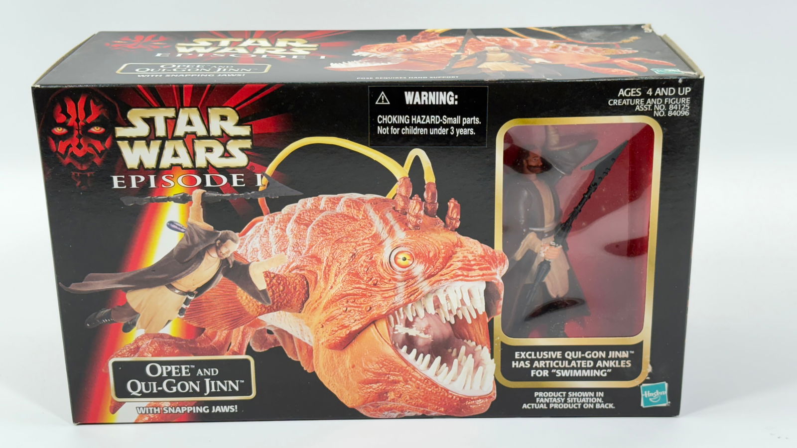 HASBRO STAR WARS EPISODE I OPEE & QUI-GON JINN NISB: REMAINS NEW IN FACTORY SEALED BOX