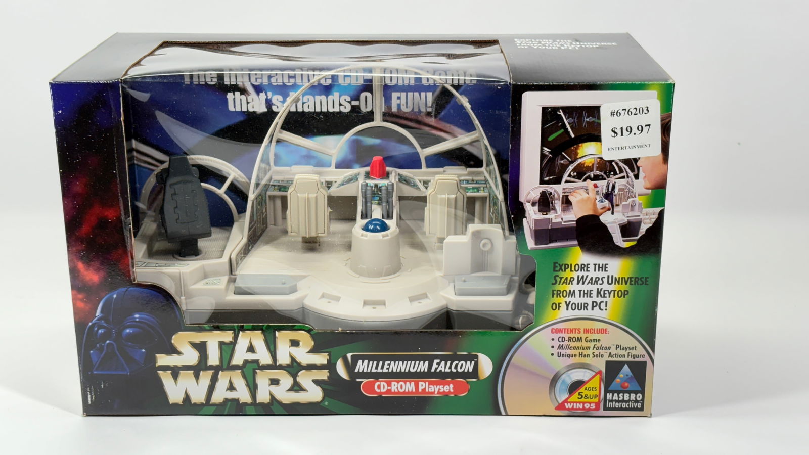 STAR WARS MILLENNIUM FALCON CD-ROM PLAYSET NISB (1 of 5)