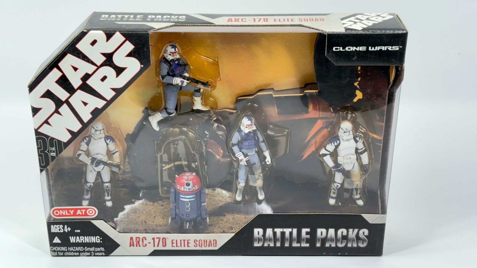 STAR WARS CLONE WARS BATTLE PACKS ARC-170 ELITE SQUAD NISB (1 of 4)