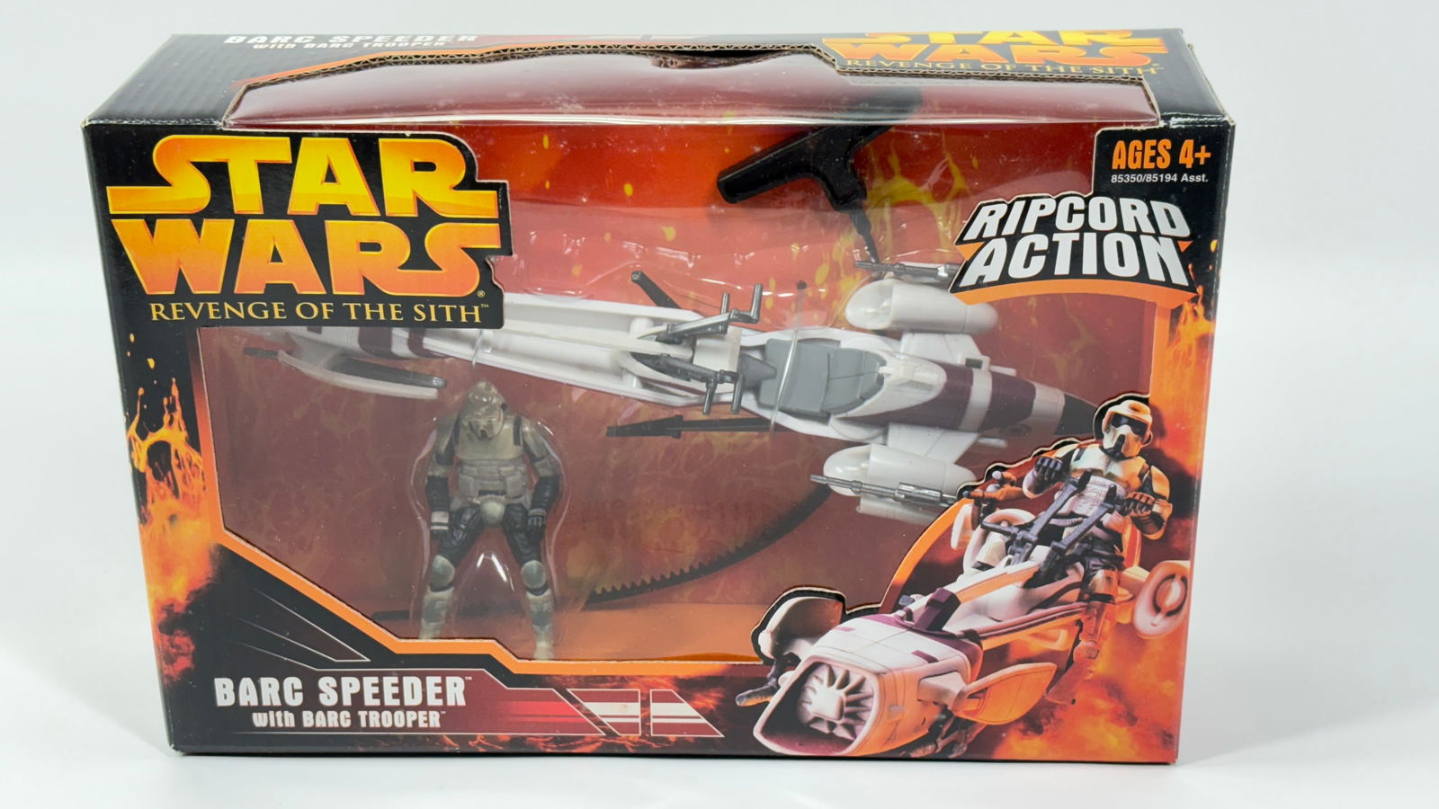 STAR WARS REVENGE OF THE SITH BARC SPEEDER W/ BARC TROOPER: REMAINS NEW IN FACTORY SEALED BOX