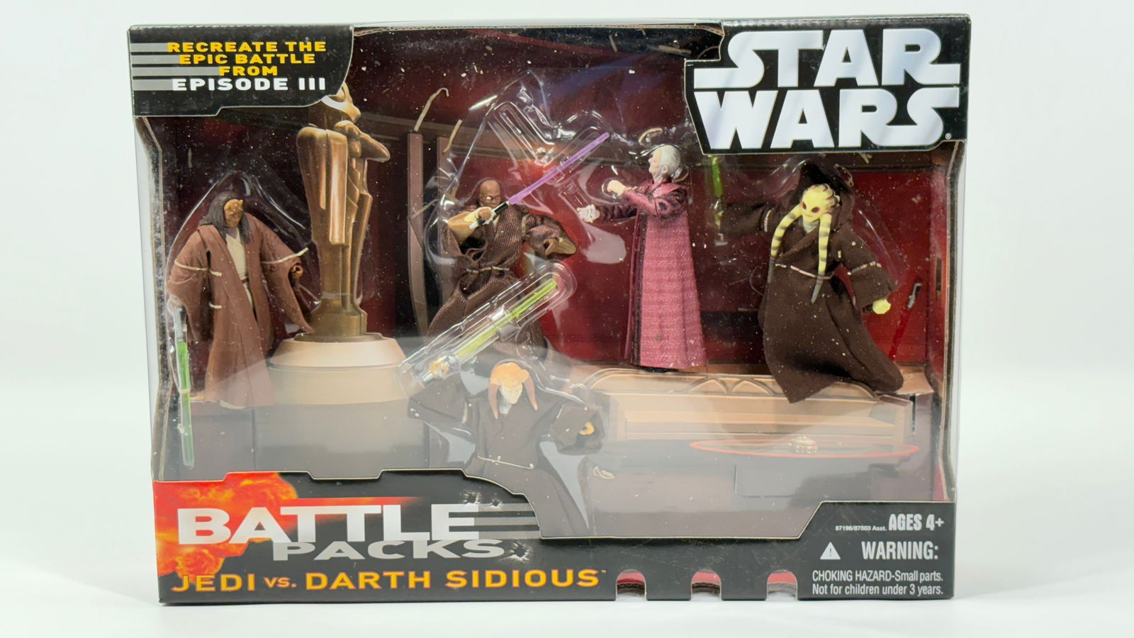 STAR WARS BATTLE PACKS JEDI VS. DARTH SIDIOUS NIB (1 of 4)