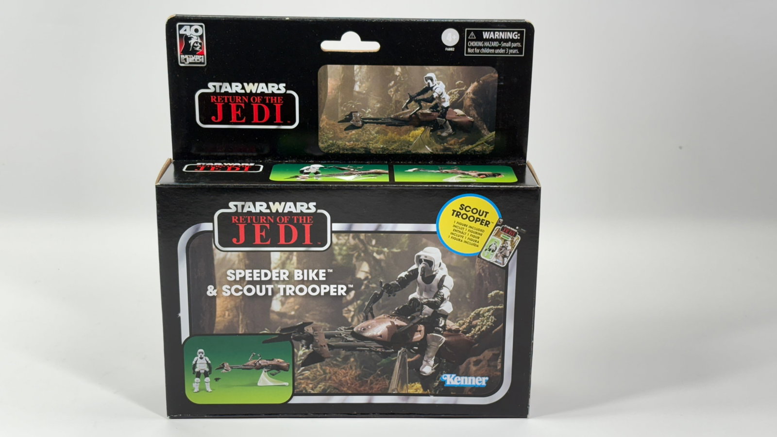 STAR WARS VINTAGE SERIES ROTJ SPEEDER BIKE W/ TROOPER: REMAINS NEW IN FACTORY SEALED BOX