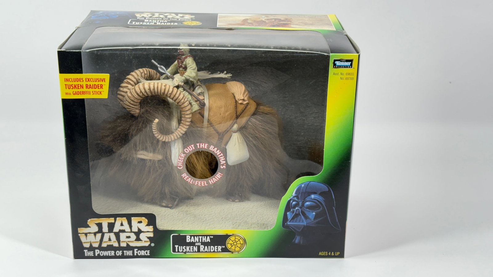 KENNER STAR WARS POTF BANTHA & TUSKEN RAIDER NISB: REMAINS NEW IN FACTORY SEALED BOX