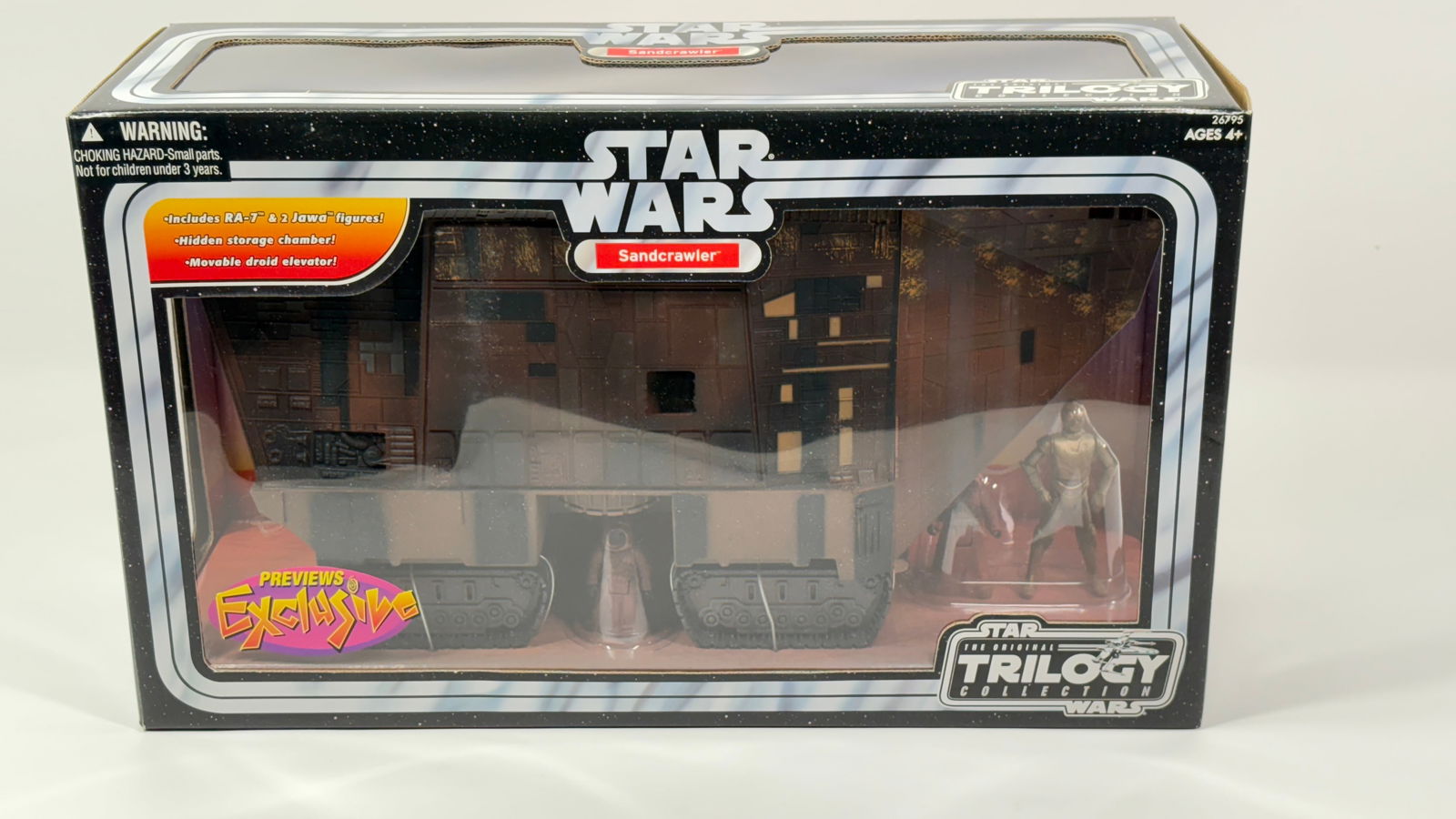 STAR WARS TRILOGY SANDCRAWLER PREVIEW EXCLUSIVE NISB: REMAINS NEW IN FACTORY SEALED BOX