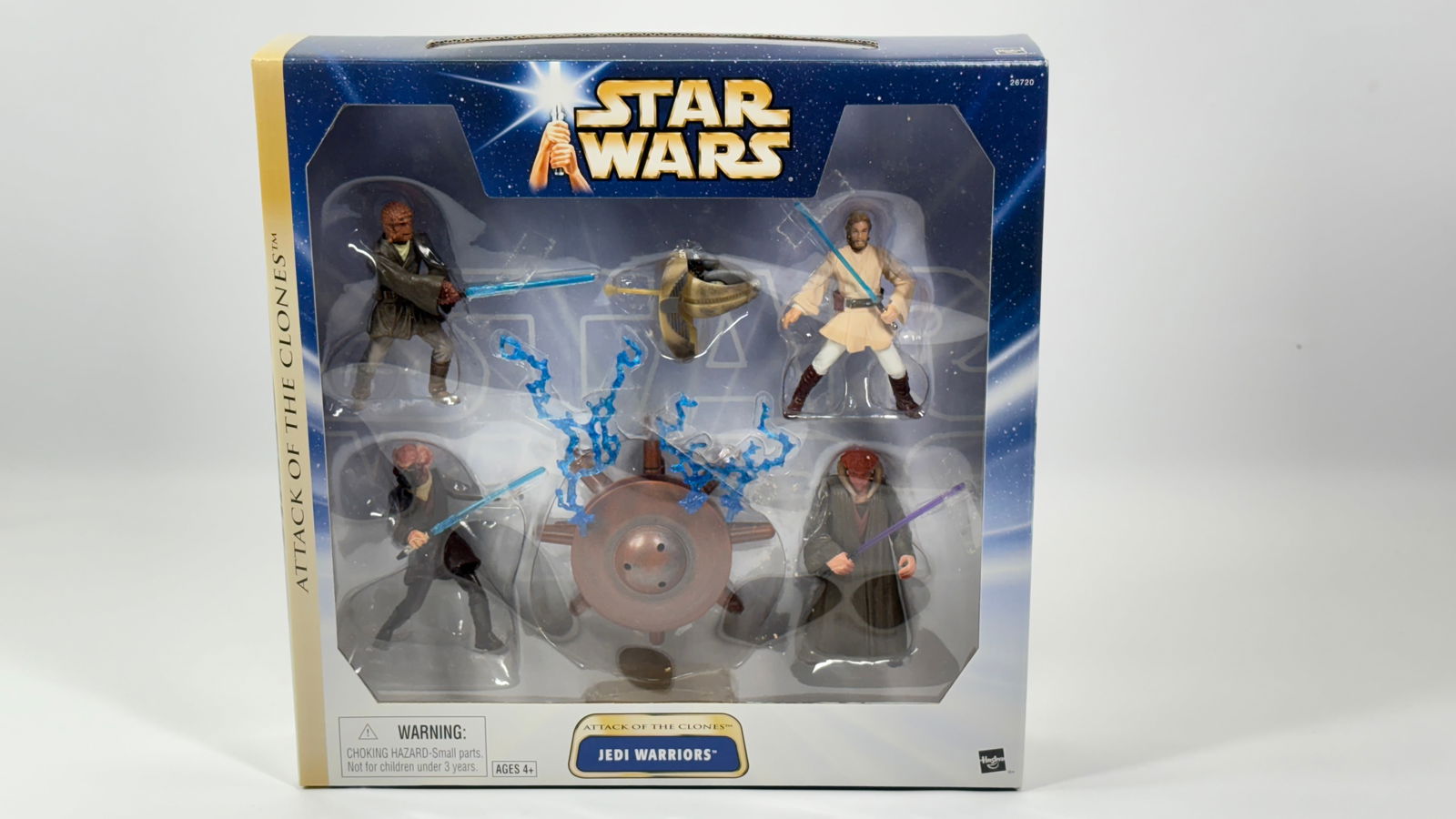 STAR WARS ATTACK OF THE CLONES JEDI WARRIORS NIB: REMAINS NEW IN FACTORY SEALED BOX