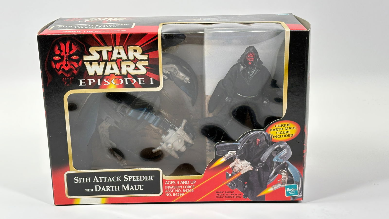 STAR WARS EPISODE I SITH ATTACK SPEEDER W/ DARTH MAUL NISB (1 of 3)