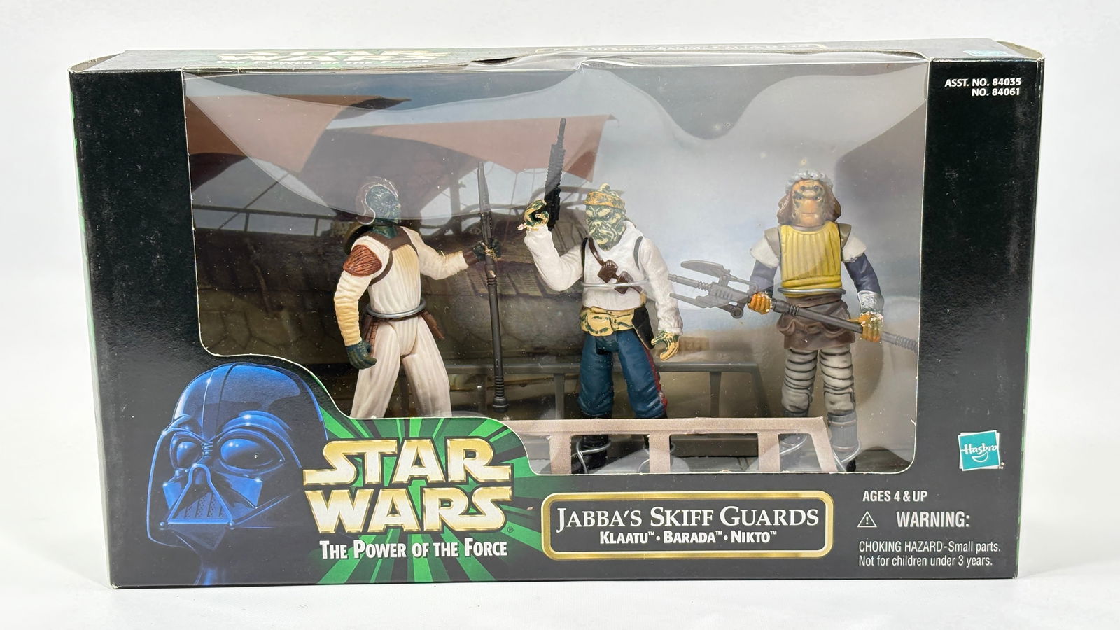 STAR WARS POTF JABBA'S SKIFF GUARDS NISB: REMAINS NEW IN FACTORY SEALED BOX
