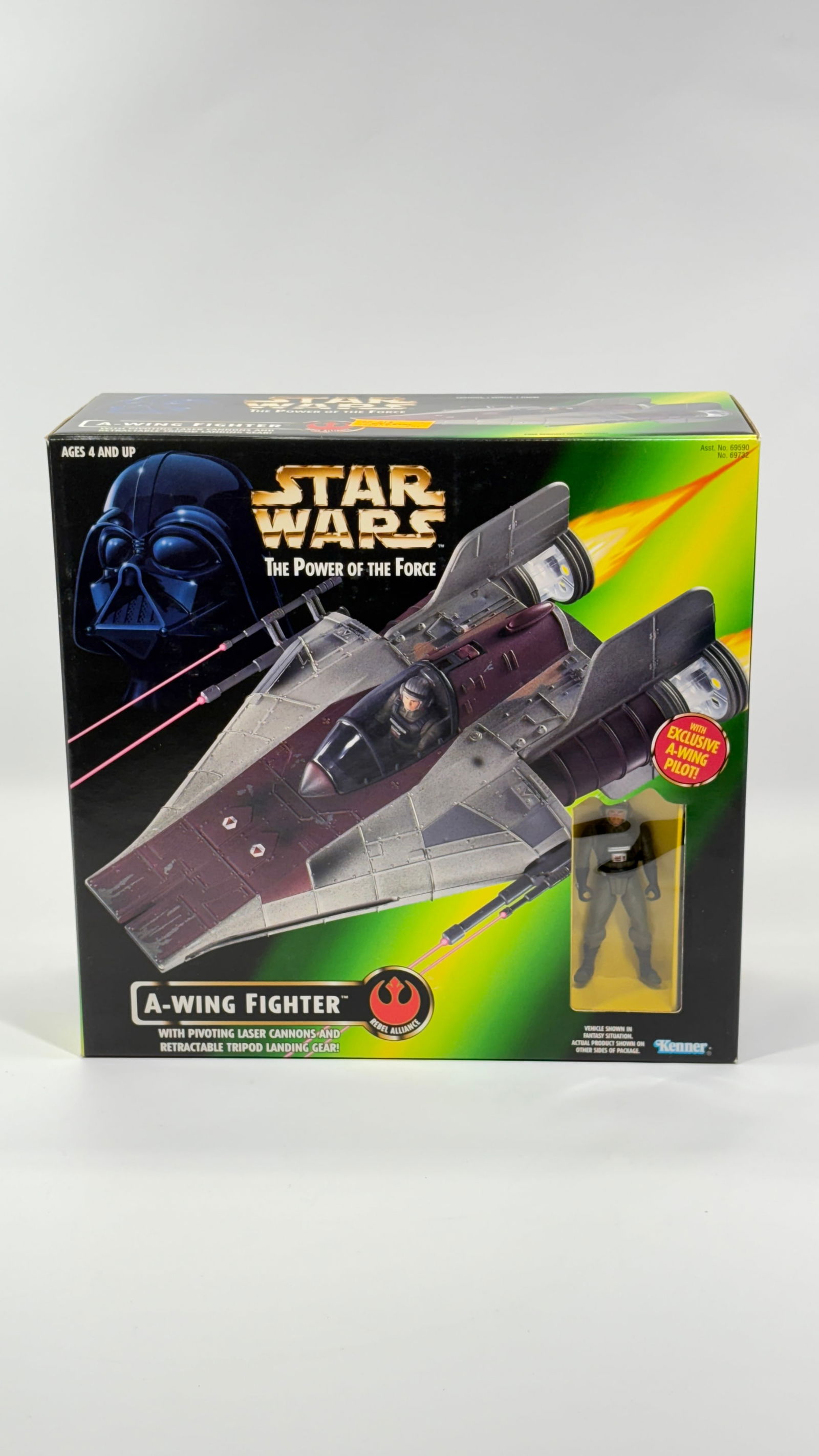 STAR WARS POTF A-WING FIGHTER NISB: REMAINS NEW IN FACTORY SEALED BOX