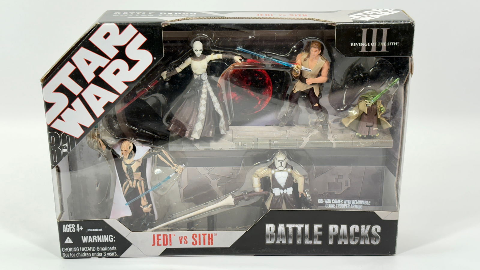 STAR WARS REVENGE SITH III BATTLE PACKS JEDI VS SITH NIB: REMAINS NEW IN FACTORY SEALED BOX