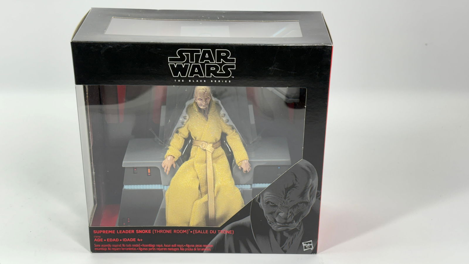 STAR WARS BLACK SERIES SUPREME LEADER SNOKE NIB: REMAINS NEW IN FACTORY SEALED BOX