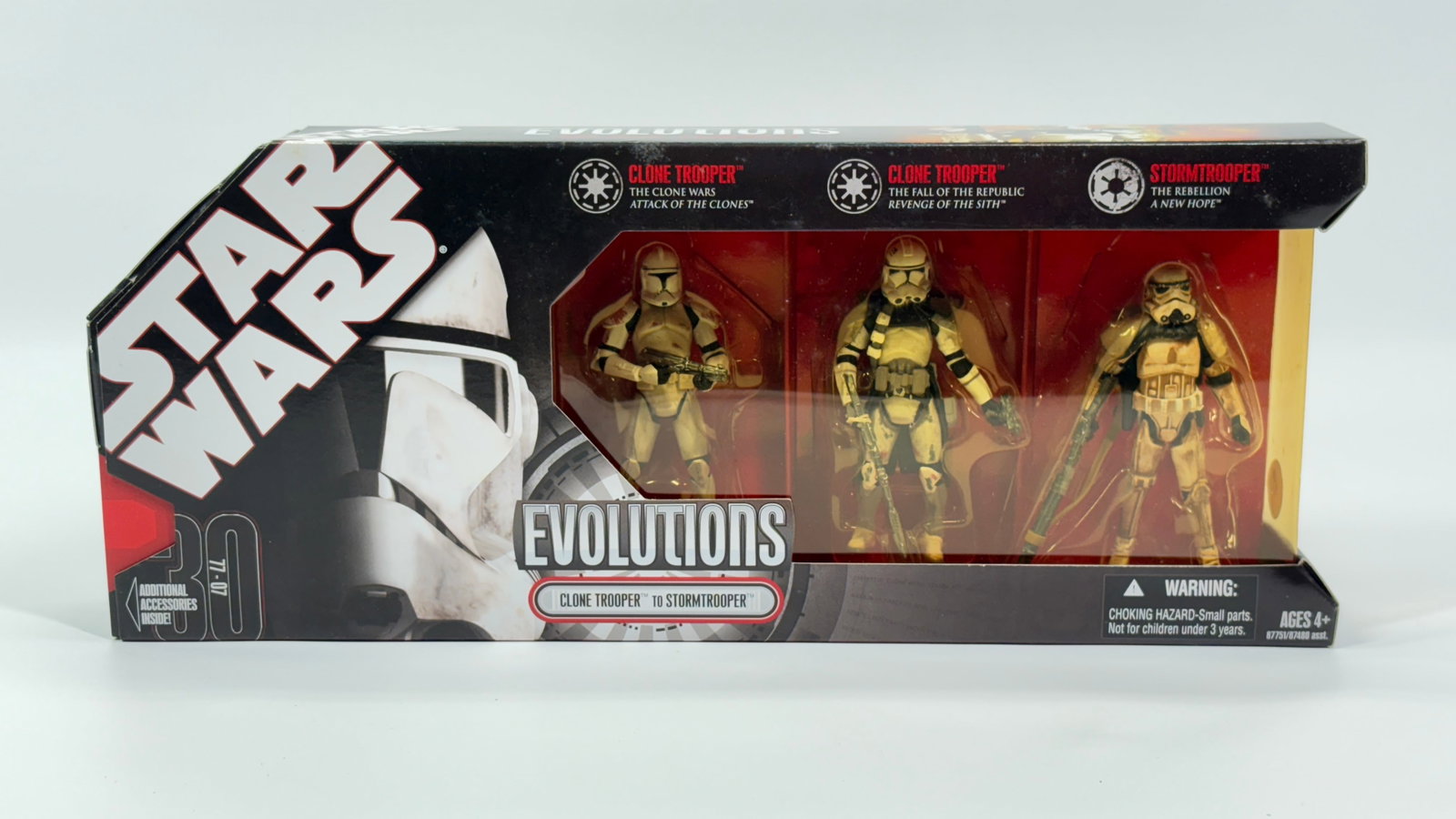 STAR WARS EVOLUTIONS CLONE TROOPER TO STORMTROOPER: REMAINS NEW IN FACTORY SEALED BOX