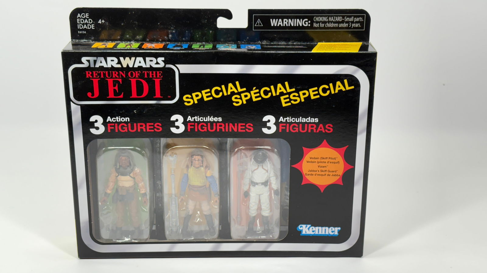 STAR WARS ROTJ VINTAGE SERIES 3-PACK NIB: REMAINS NEW IN FACTORY SEALED BOX