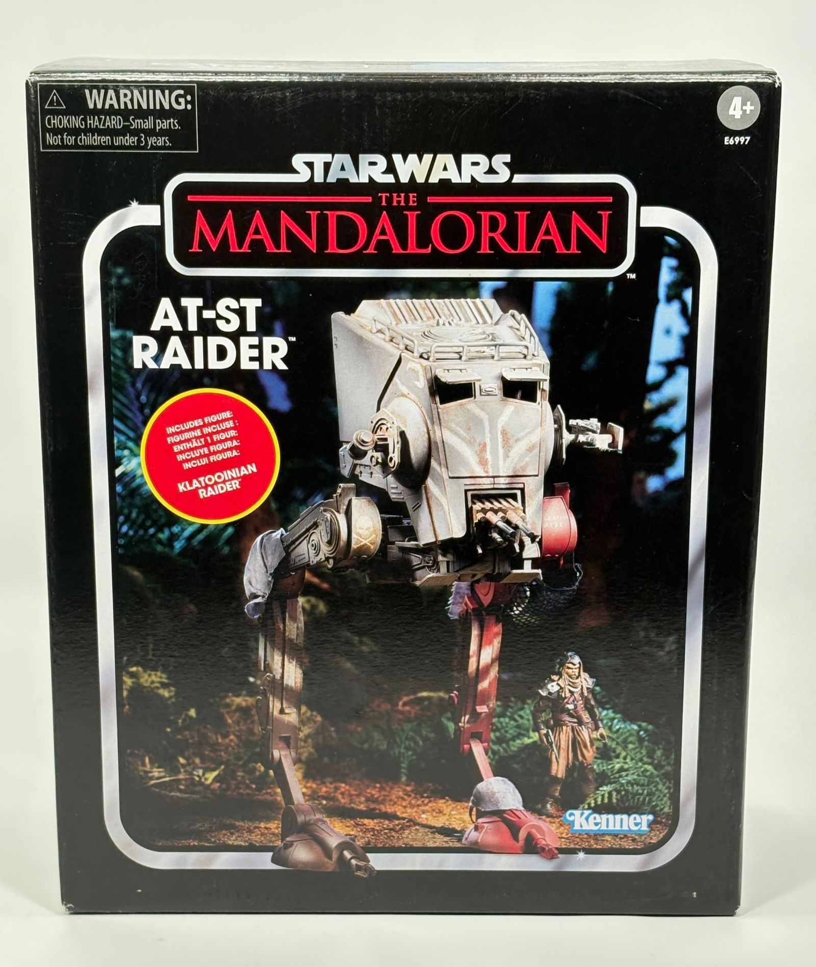 STAR WARS VINTAGE SERIES MANDALORIAN AT-ST RAIDER NISB: REMAINS NEW IN FACTORY SEALED BOX