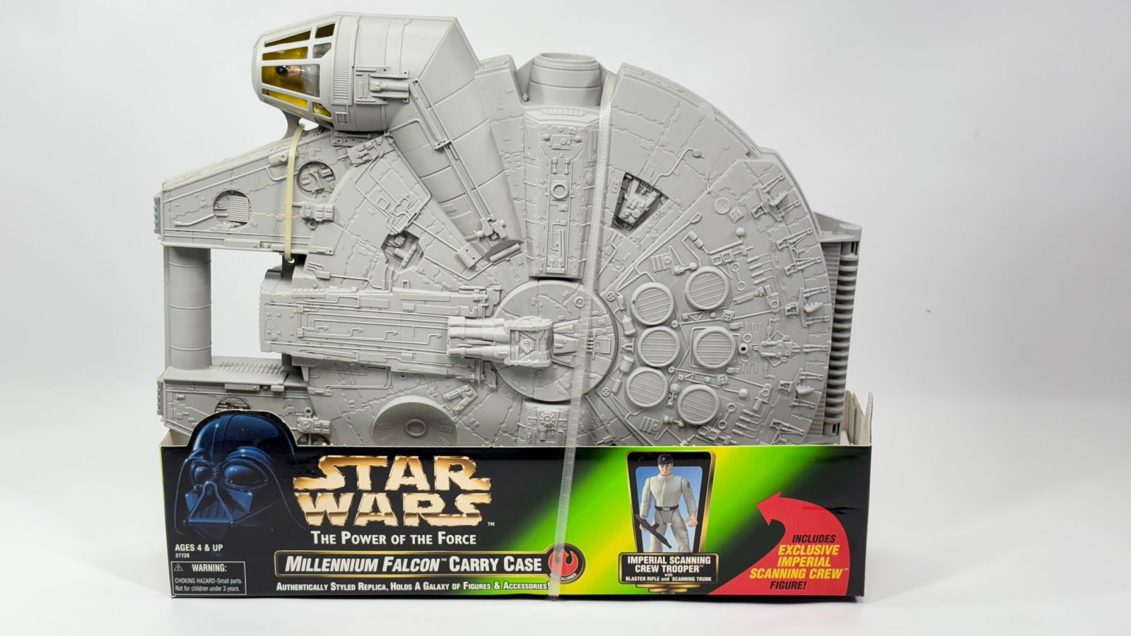 STAR WARS POTF MILLENNIUM FALCON CARRY CASE NIB: REMAINS NEW IN FACTORY SEALED BOX