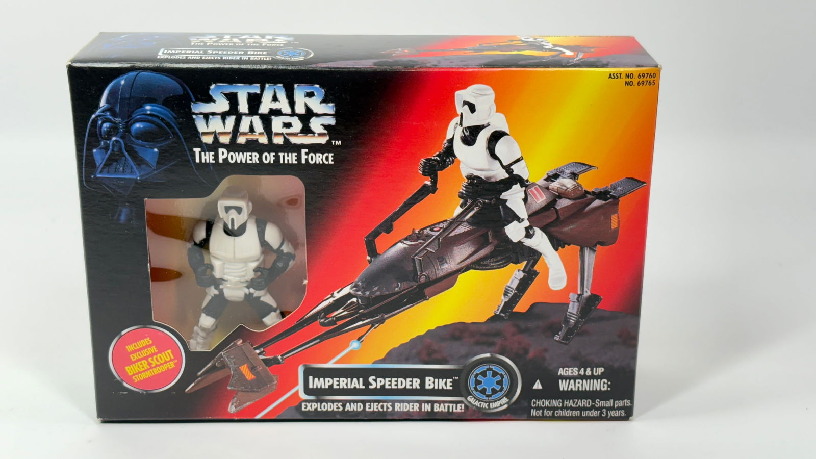 STAR WARS POTF IMPERIAL SPEEDER BIKE NISB: REMAINS NEW IN FACTORY SEALED BOX