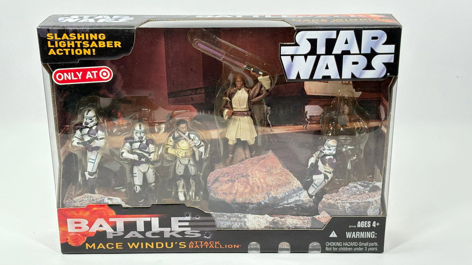 STAR WARS BATTLE PACKS MACE WINDU'S ATTACK BATTALION: REMAINS NEW IN FACTORY SEALED BOX
