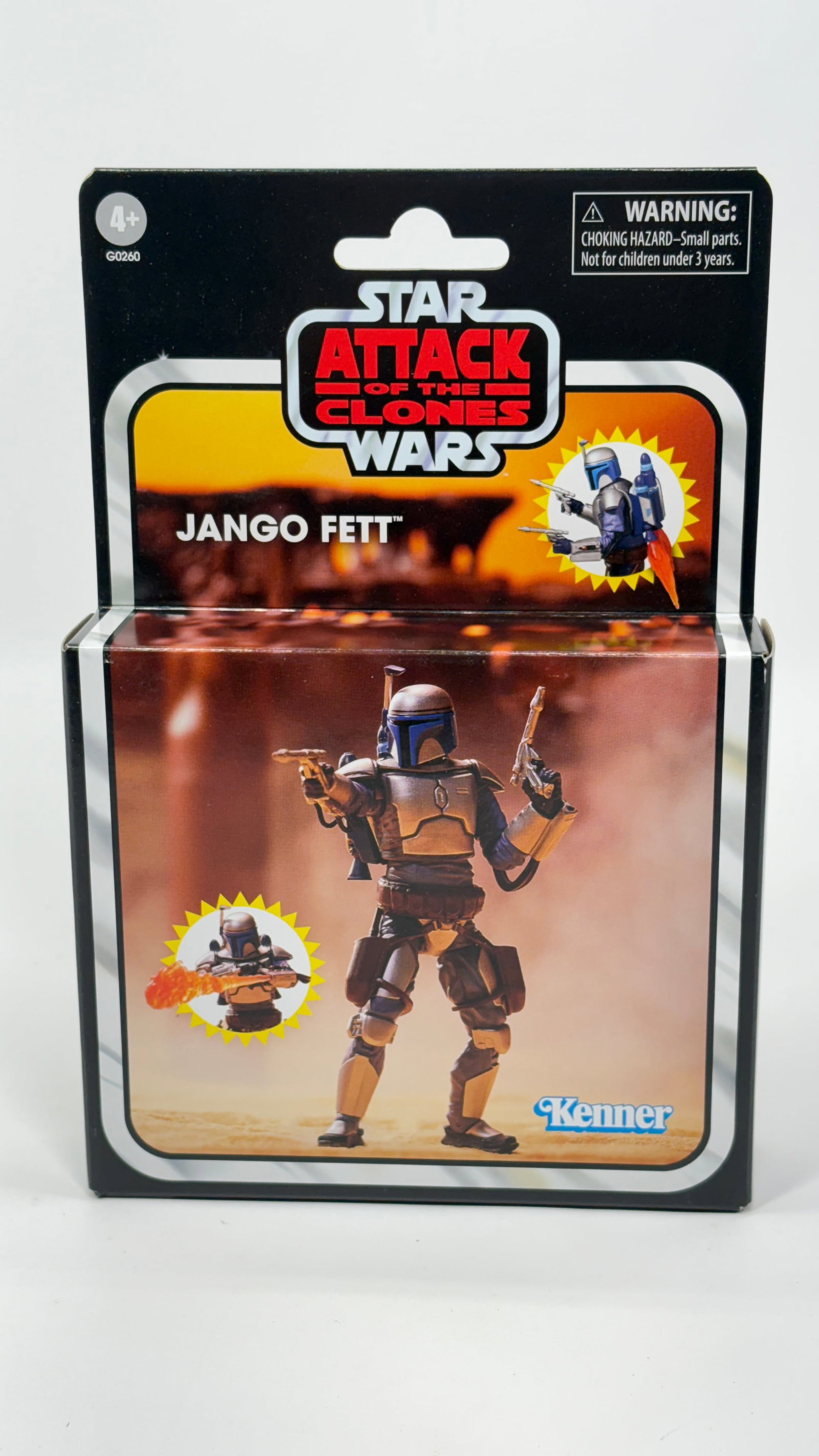 STAR WARS ATTACK OF THE CLONES JANGO FETT NISB: REMAINS NEW IN FACTORY SEALED BOX