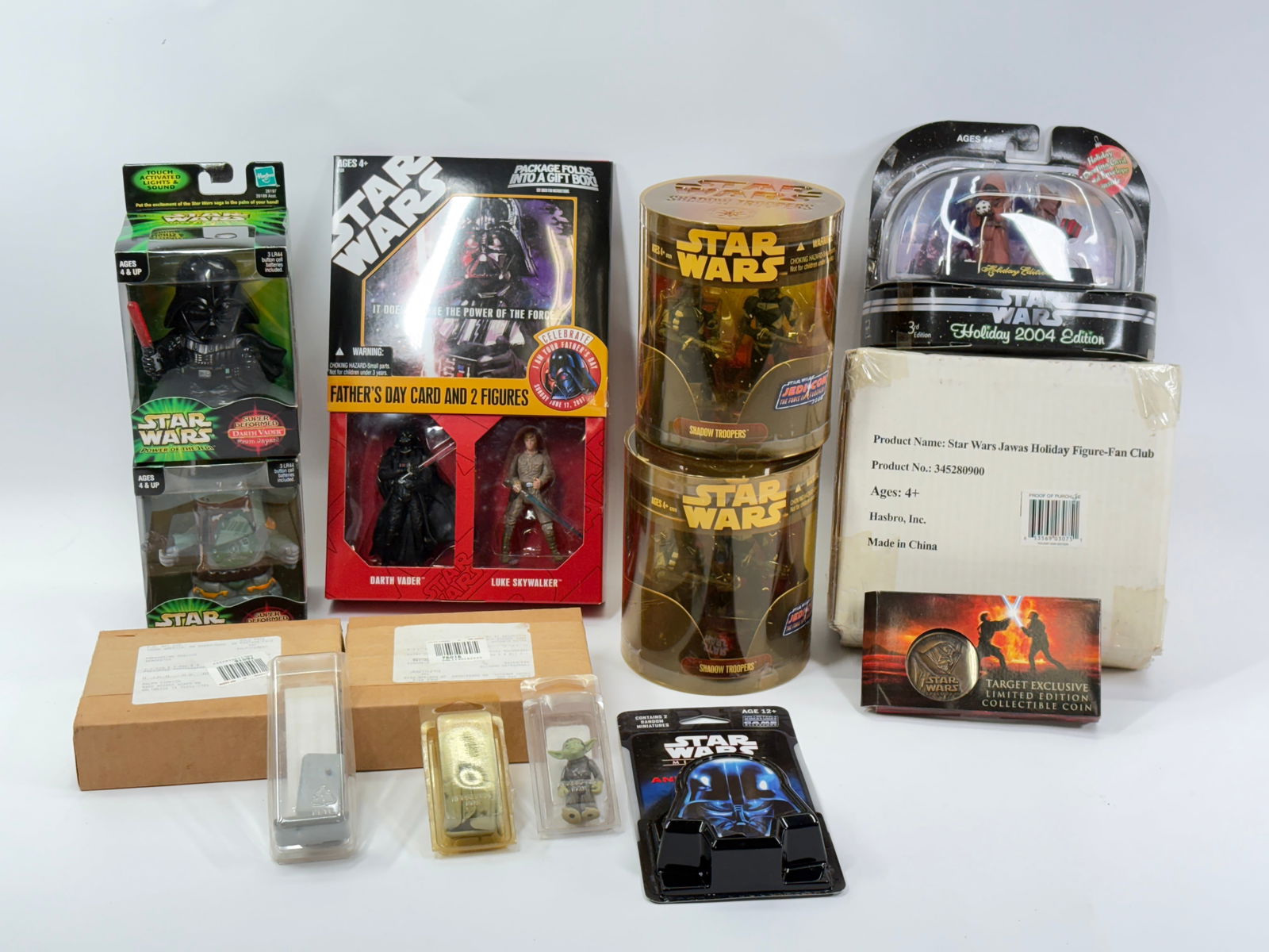 VARIOUS STAR WARS ACTION FIGURES NIP: ALL REMAIN NEW IN PACKAGE.