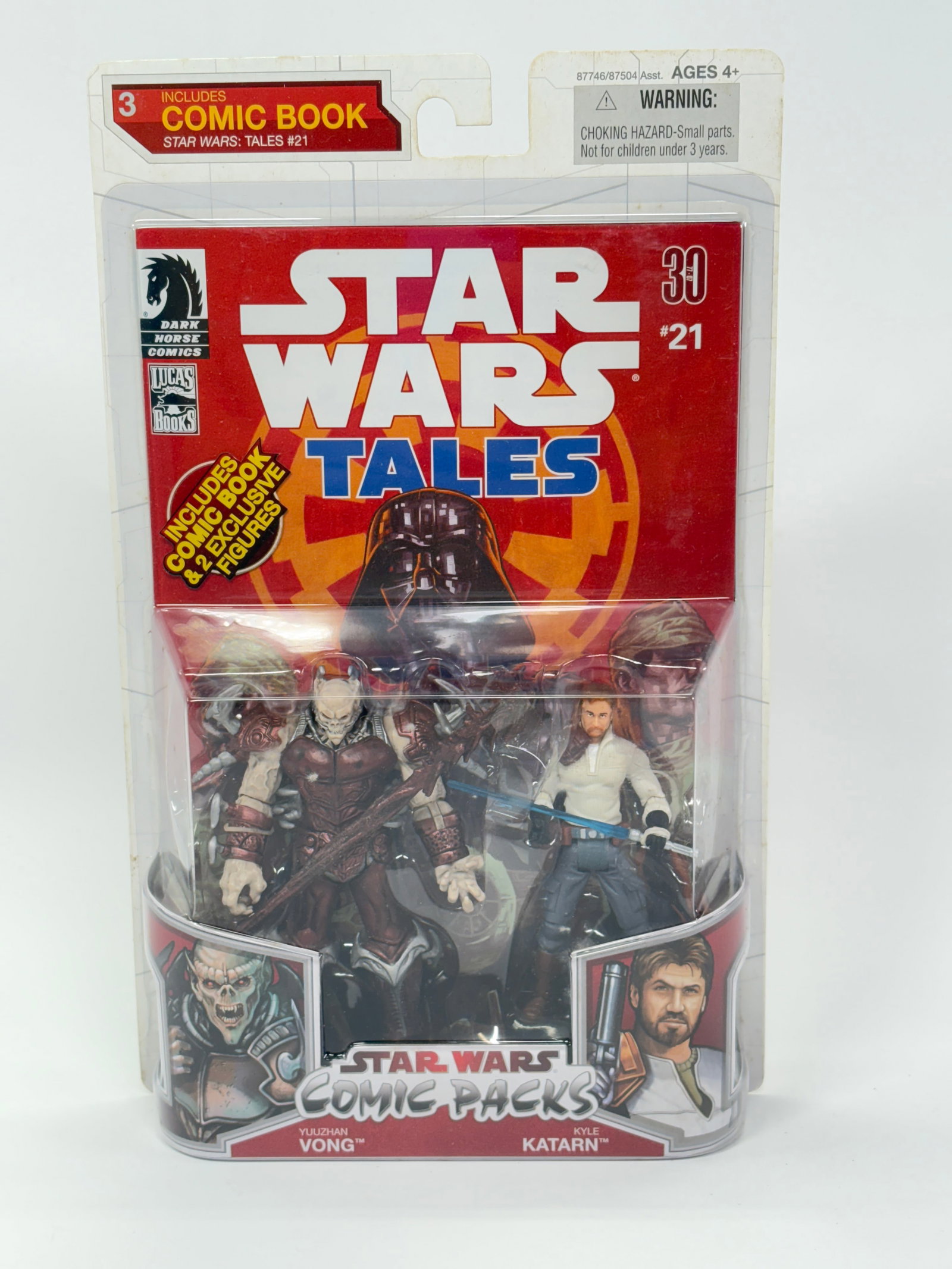 DARK HORSE STAR WARS COMIC PACKS VONG & KATARN NIP: REMAINS NEW IN SEALED PACKAGE.