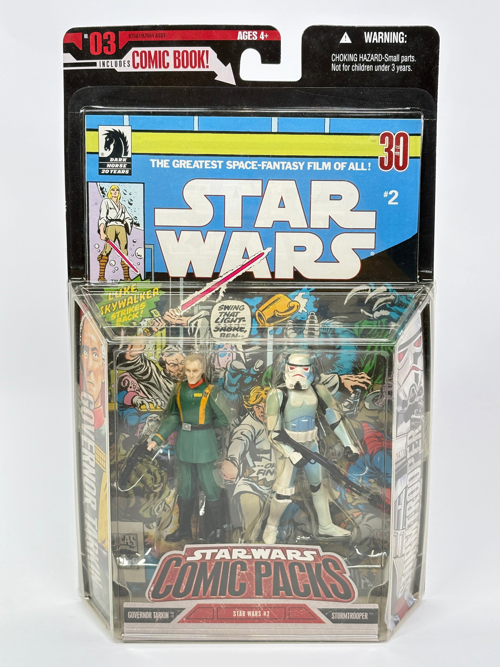 DARK HORSE STAR WARS COMIC PACKS TARKIN & STORMTROOPER: ALL REMAIN NEW IN PACKAGE.