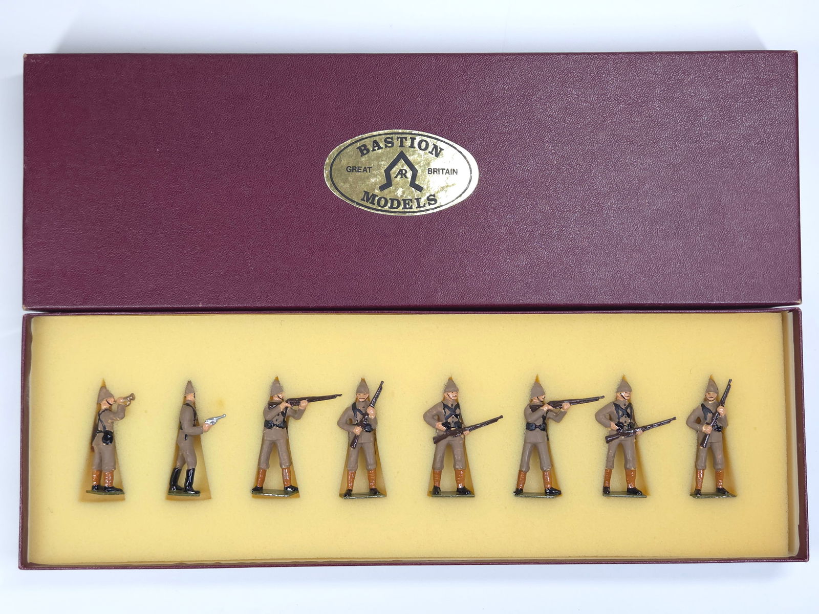 BASTION MODELS THE RIFLE BRIGADE IN ACTION 1898: REMAINS IN VERY GOOD CONDITION WITH BOX.