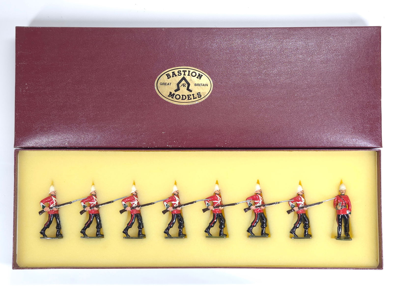 BASTION MODELS 13TH. FOOT SOMERSET LIGHT INFANTRY: REMAINS IN VERY GOOD CONDITION WITH BOX.