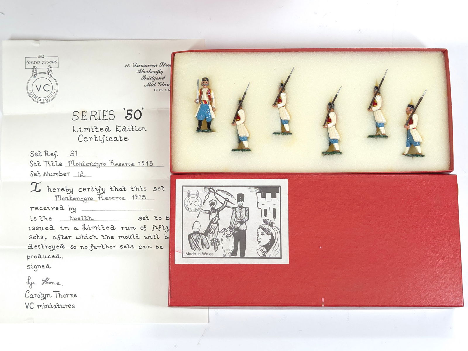 VC MINIATURES MONTENEGRO RESERVE 1913: REMAINS IN VERY GOOD CONDITION WITH BOX.