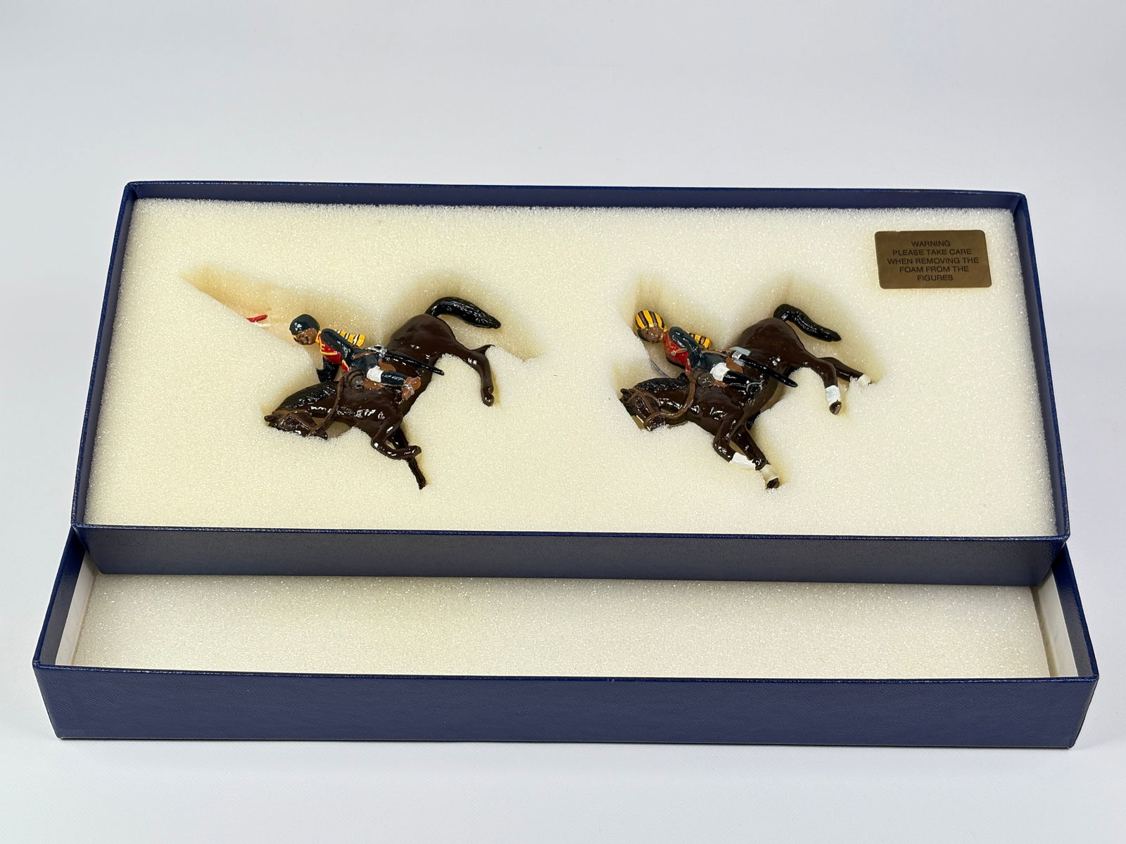 MARLBOROUGH MEMBER CRAFTSMEN 2-PIECE MOUNTED SET: REMAINS IN VERY GOOD CONDITION WITH BOX.