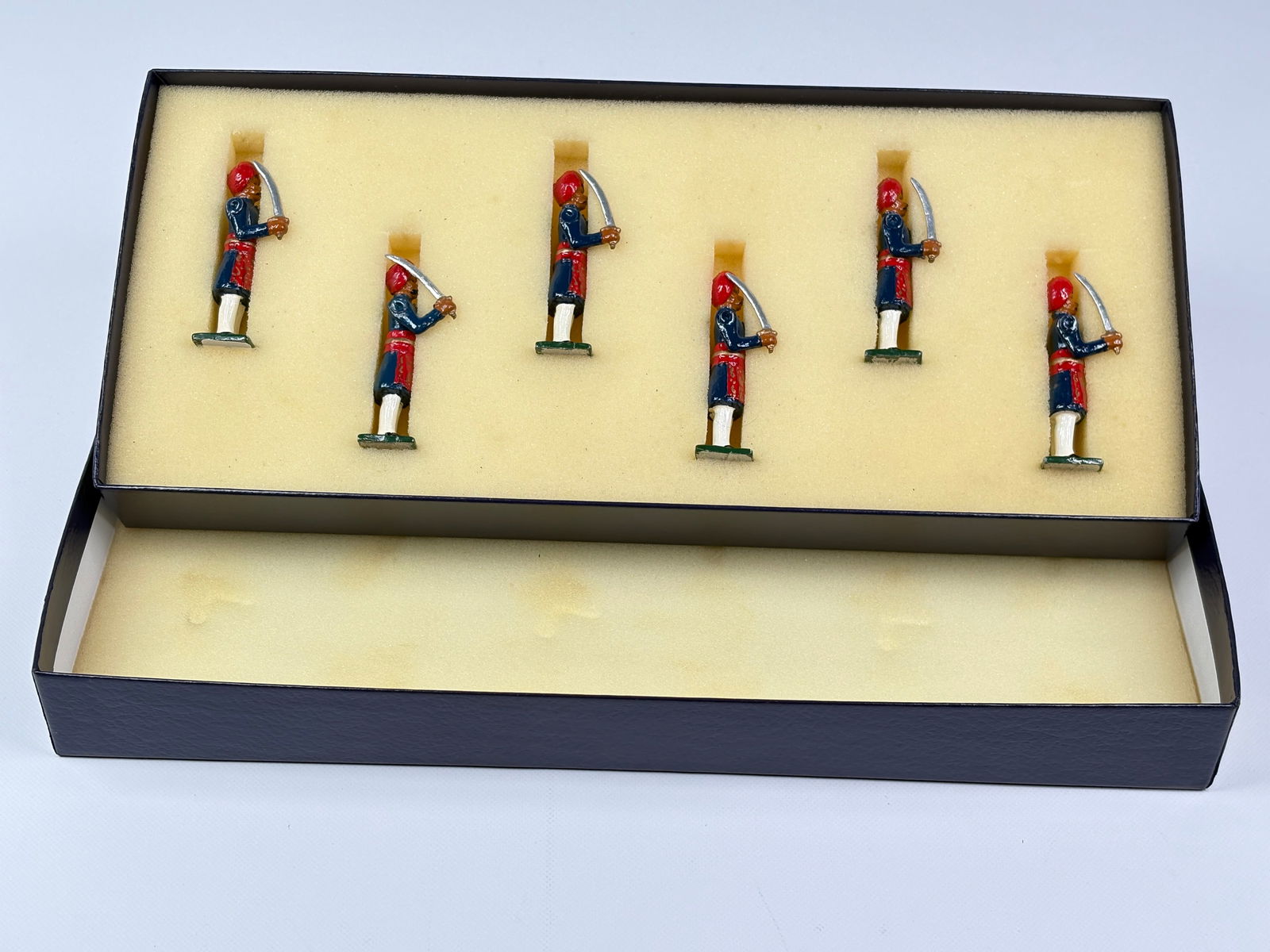 MARLBOROUGH 6-PIECE CAVALRY SET: REMAINS IN VERY GOOD CONDITION WITH BOX.