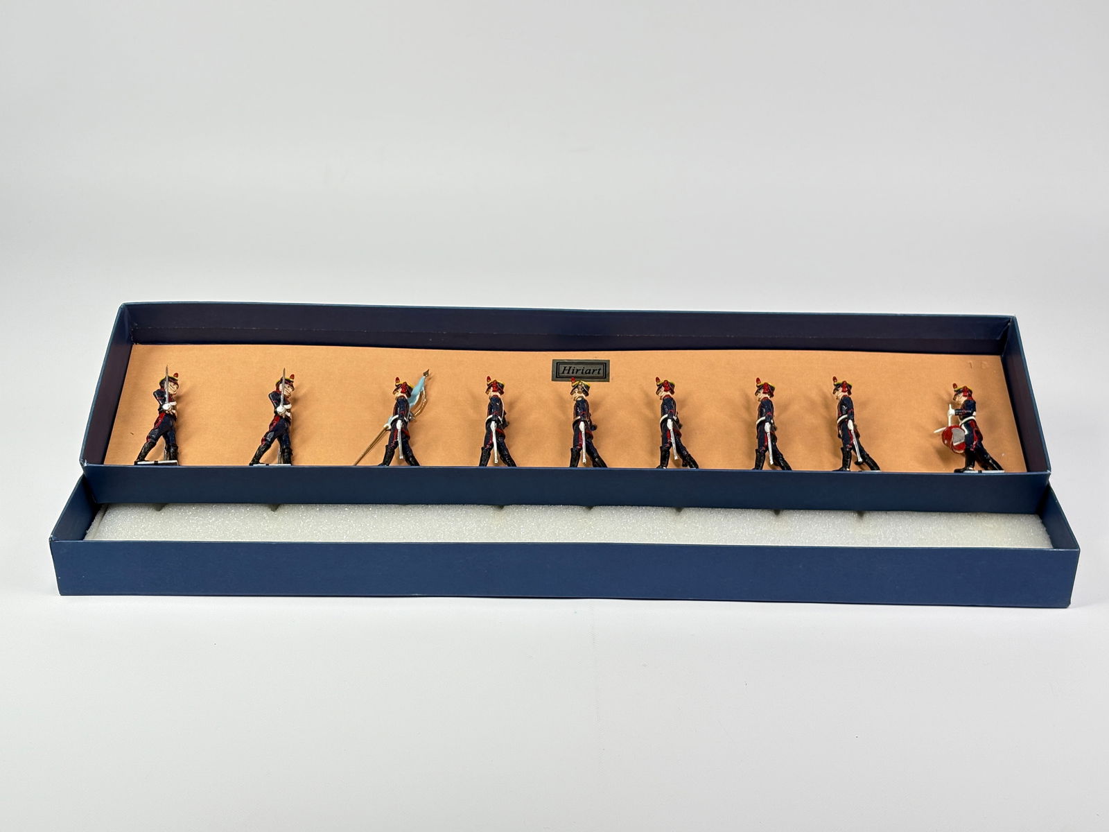 HIRIART MODELS GENERAL SAN MARTIN GRANADEROS: REMAINS IN VERY GOOD CONDITION WITH BOX.