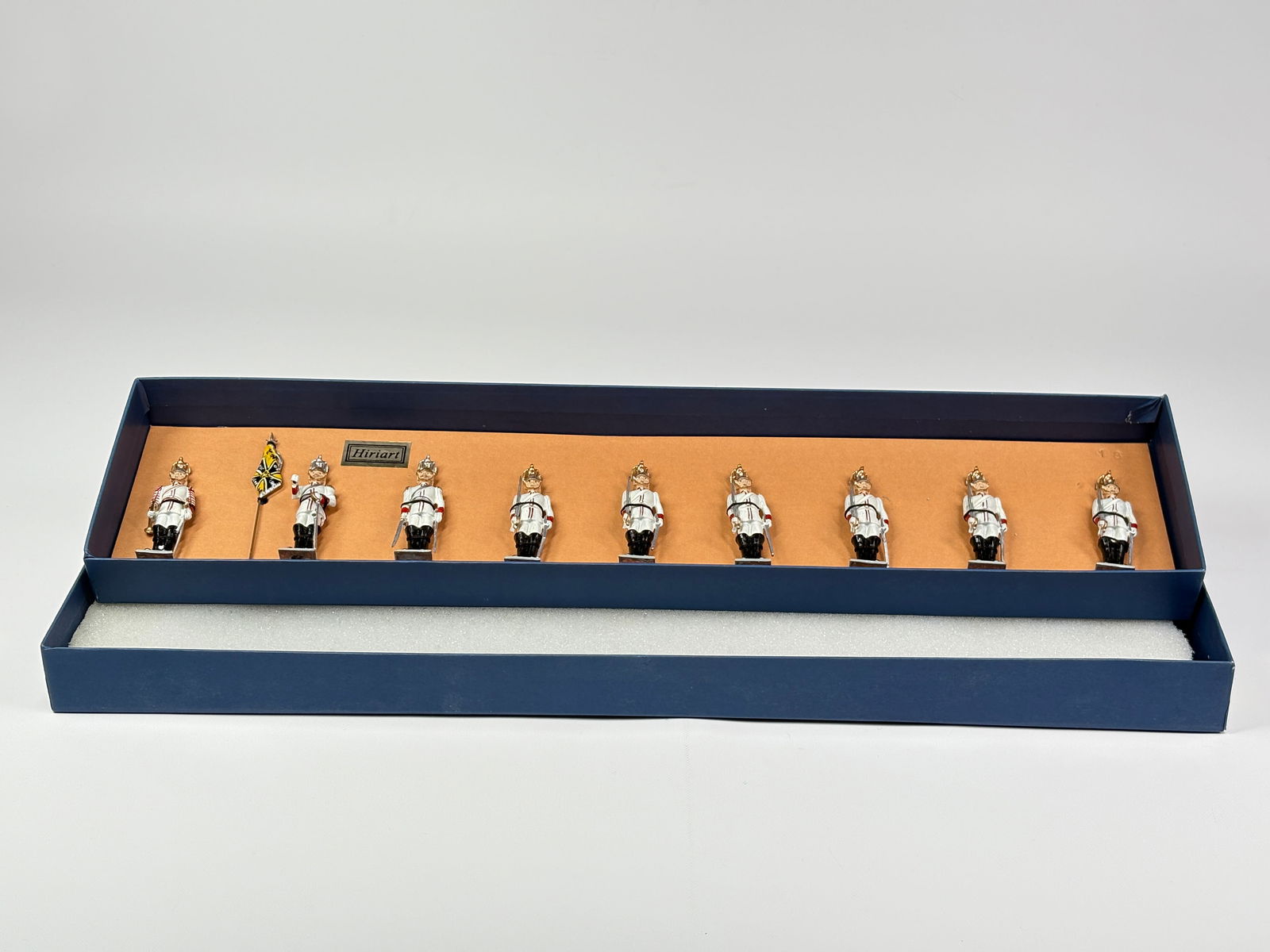 HIRIART MODELS THE WHITE CUIRASSIERS KAISER ERA II REICH: REMAINS IN VERY GOOD CONDITION WITH BOX.