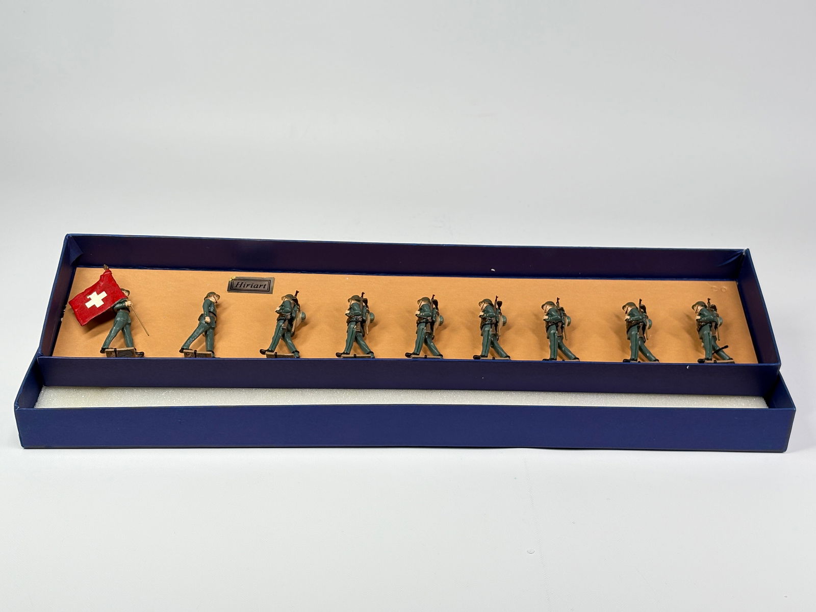 HIRIART MODELS SWISS INFANTRY WWII: REMAINS IN VERY GOOD CONDITION WITH BOX.