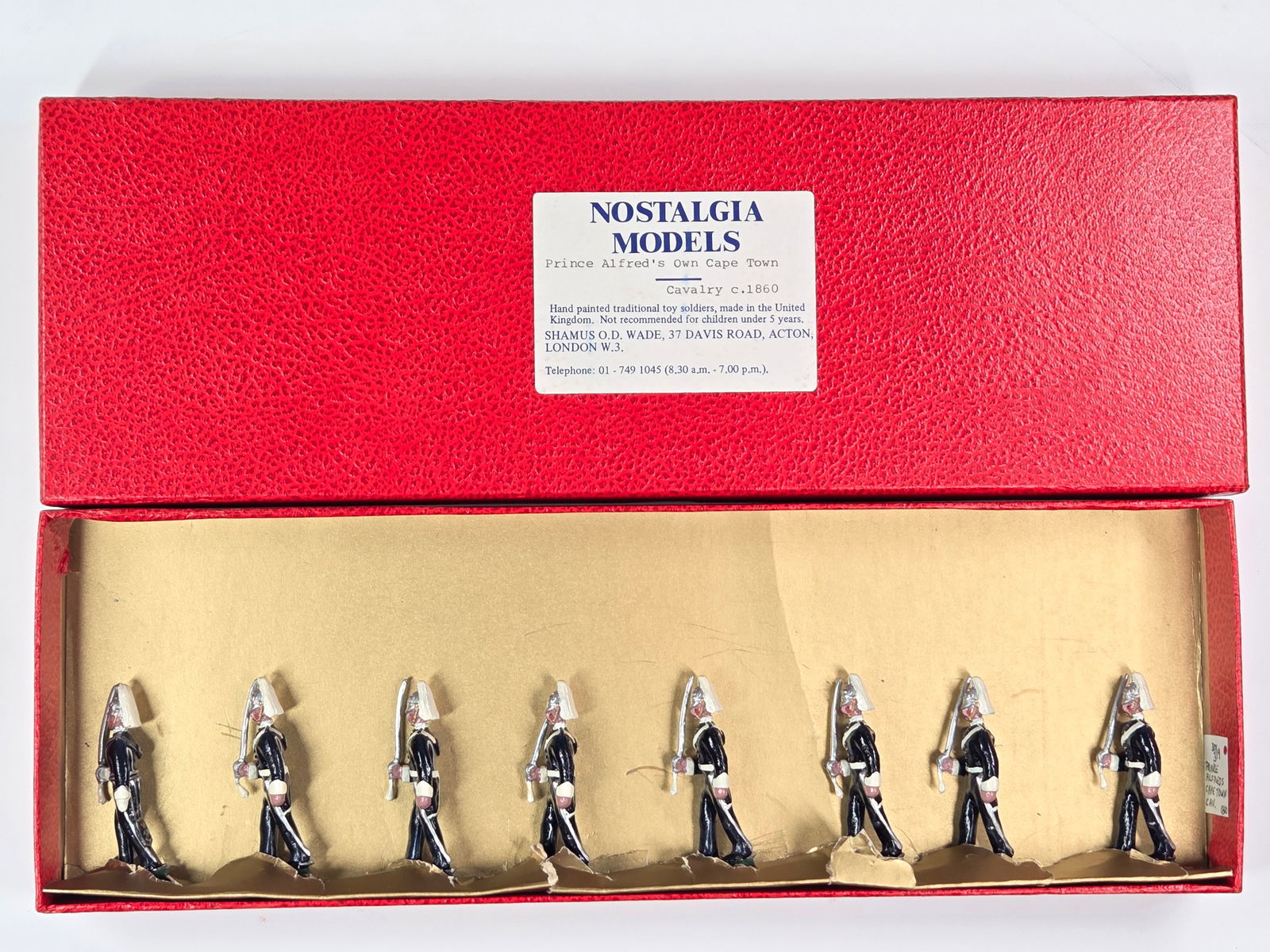 NOSTALGIA MODELS PRINCE ALFRED'S OWN CAPE TOWN CAVALRY C. 1860: REMAINS IN VERY GOOD CONDITION WITH BOX.