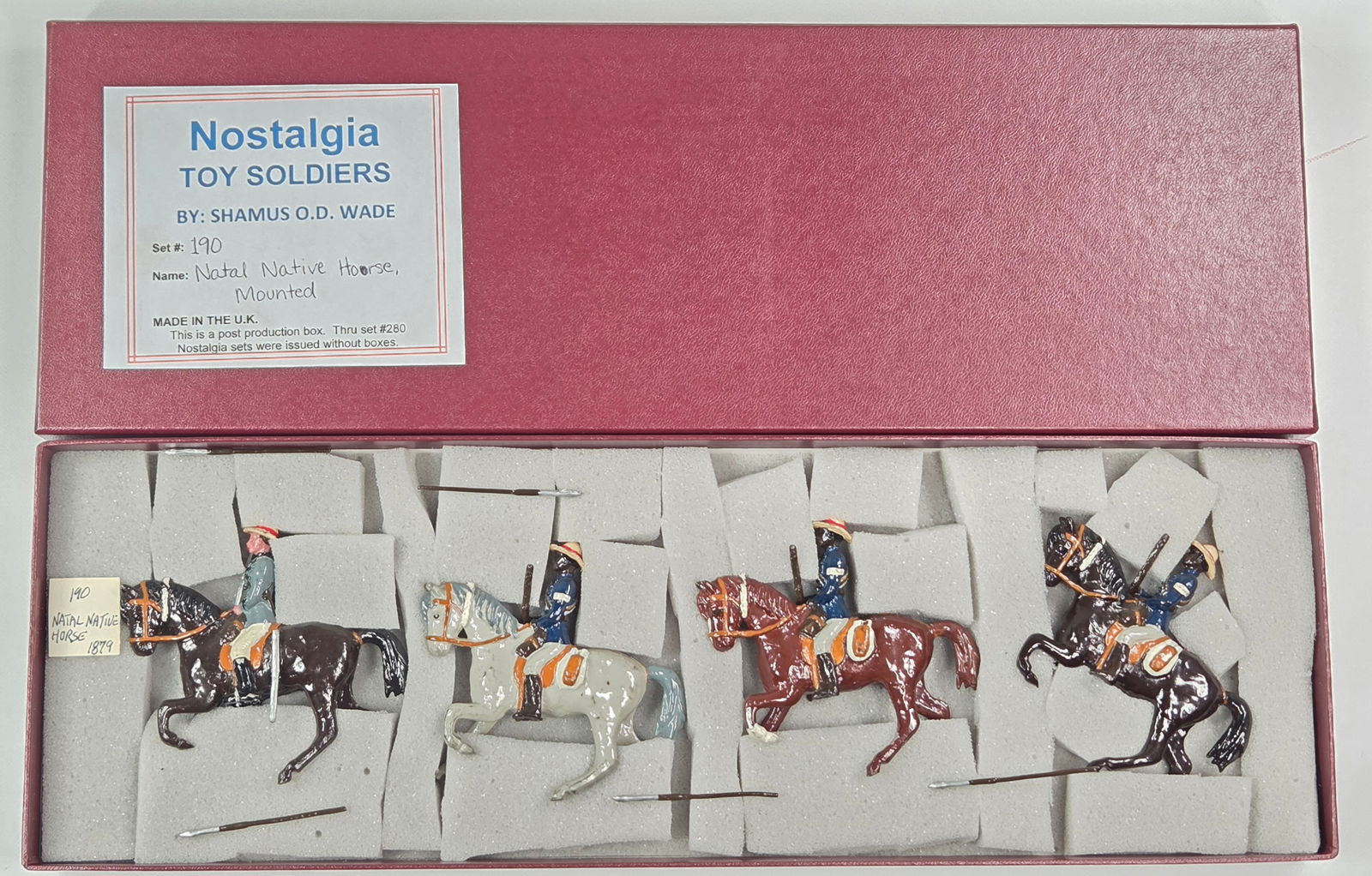 NOSTALGIA MODELS NATAL NATIVE HORSE MOUNTED (1 of 4)