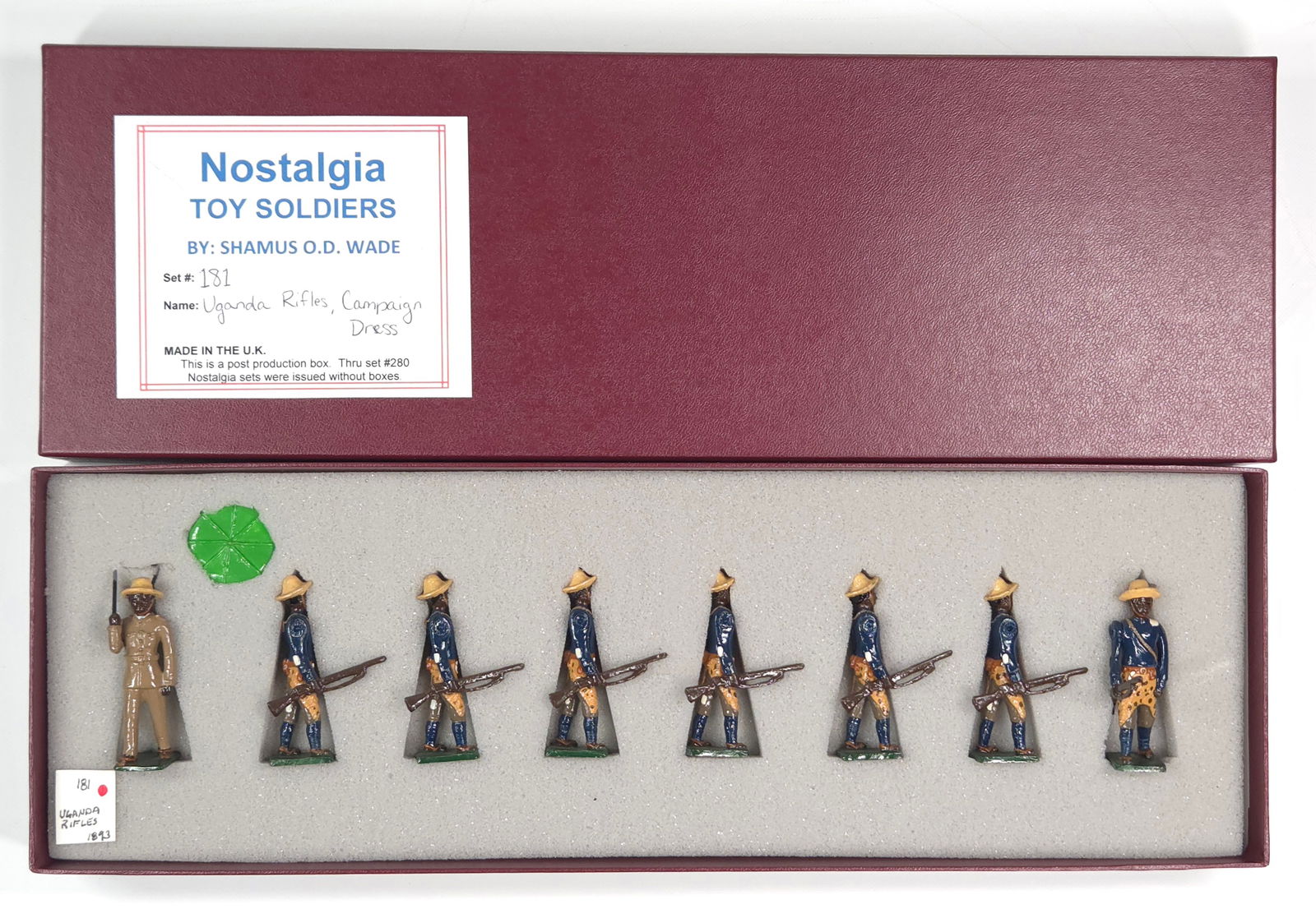 NOSTALGIA MODELS UGANDA RIFLES, CAMPAIGN DRESS: REMAINS IN VERY GOOD CONDITION WITH BOX.