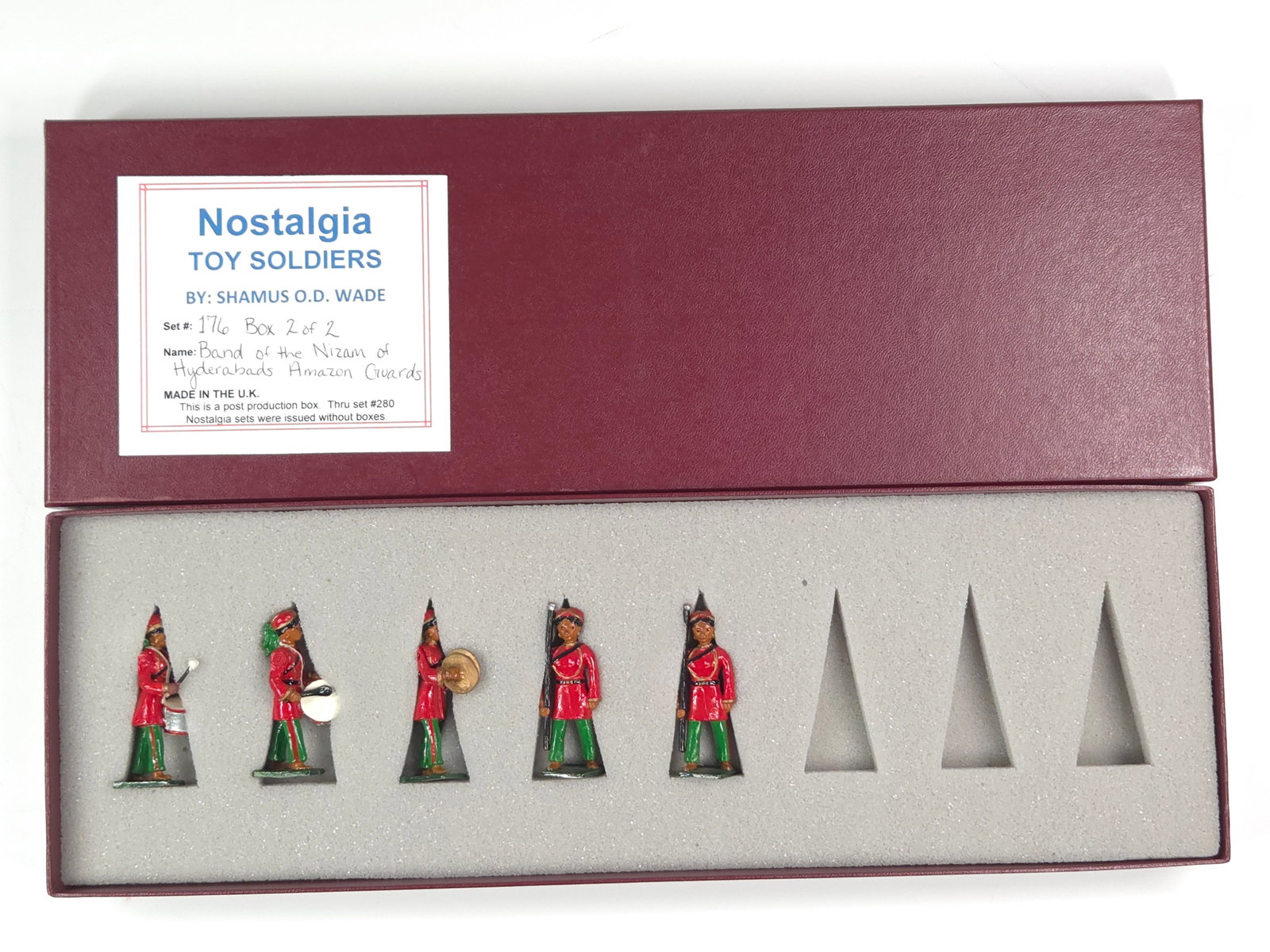 NOSTALGIA MODELS BAND OF NIZAM HYDERABAD'S AMAZON GUARDS: REMAINS IN VERY GOOD CONDITION WITH BOX.