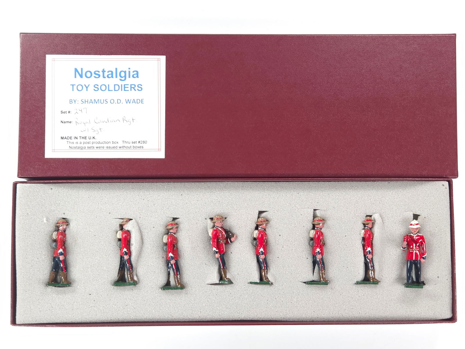 NOSTALGIA MODELS ROYAL CANADIAN RGT. W/ SGT. (1 of 4)