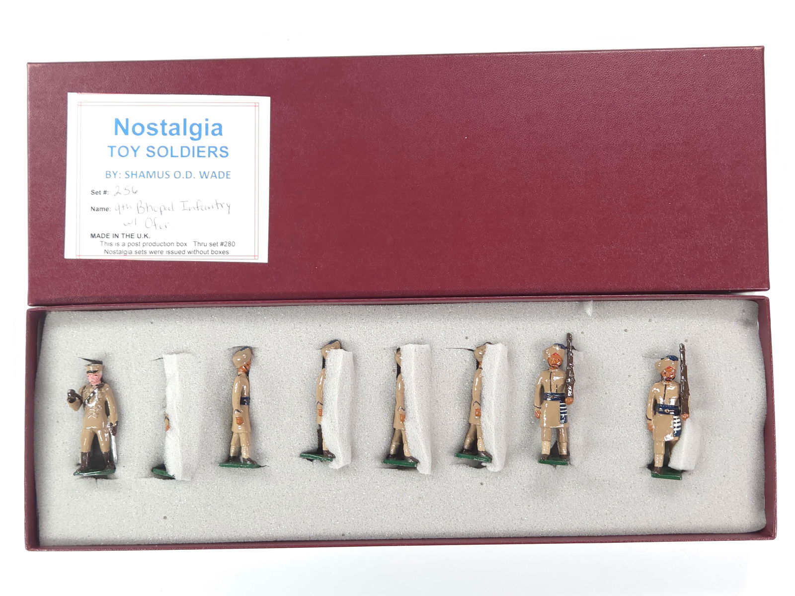NOSTALGIA MODELS 9TH BHOPAL INFANTRY W/ OFFICER (1 of 4)